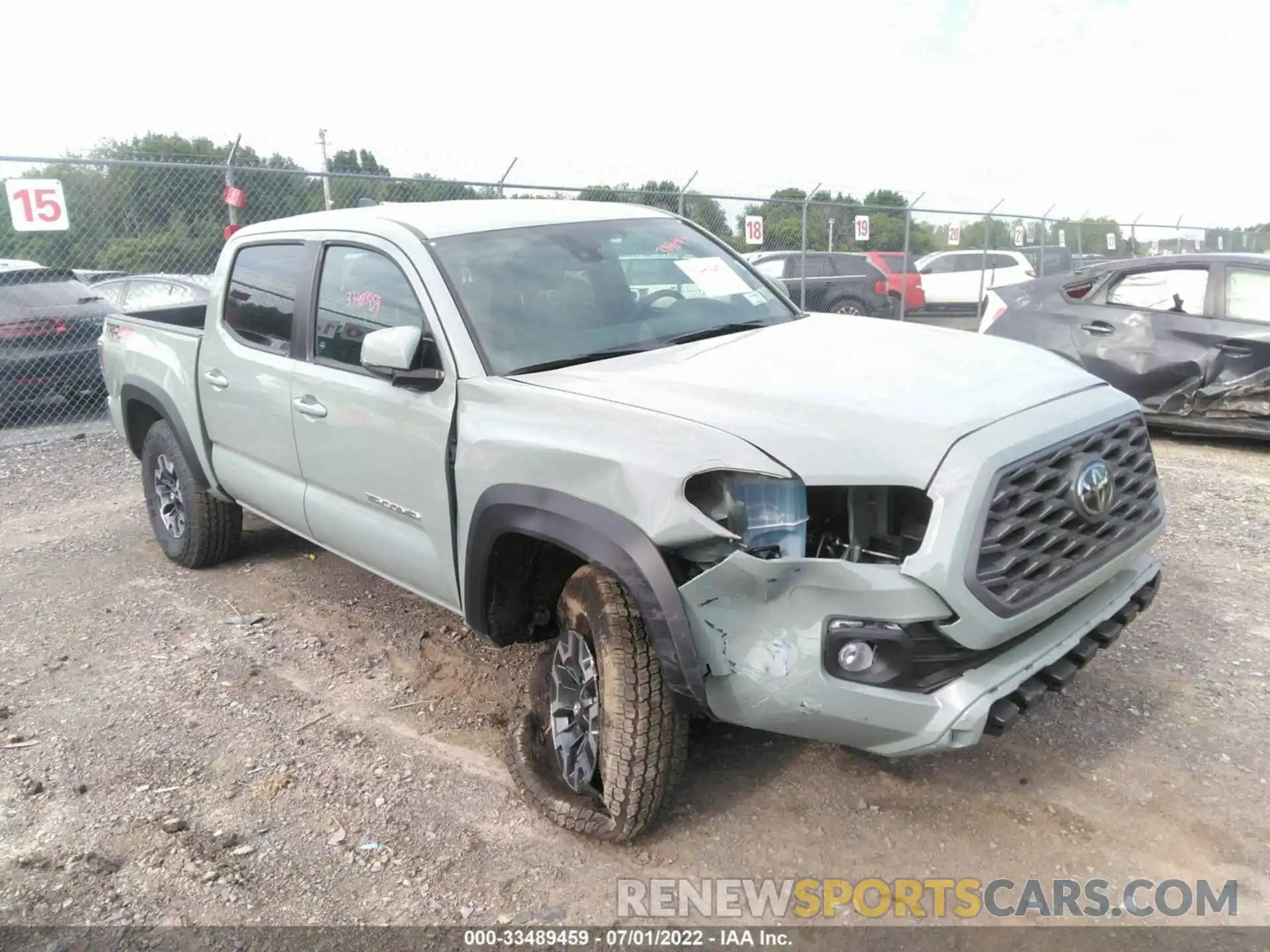 1 Photograph of a damaged car 3TMCZ5AN2NM495736 TOYOTA TACOMA 4WD 2022