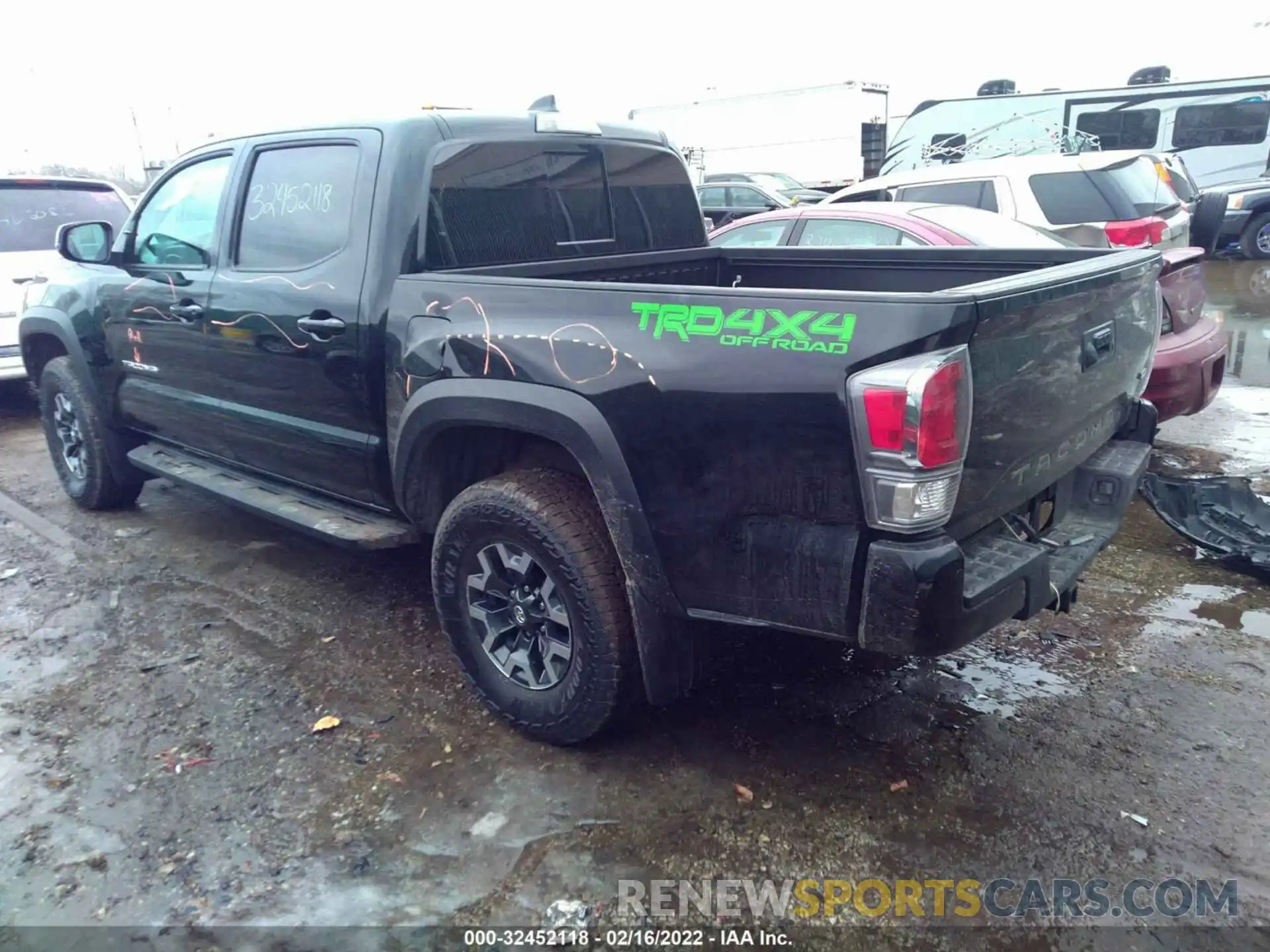 3 Фотография поврежденного автомобиля 3TMCZ5AN4NM454346 TOYOTA TACOMA 4WD 2022