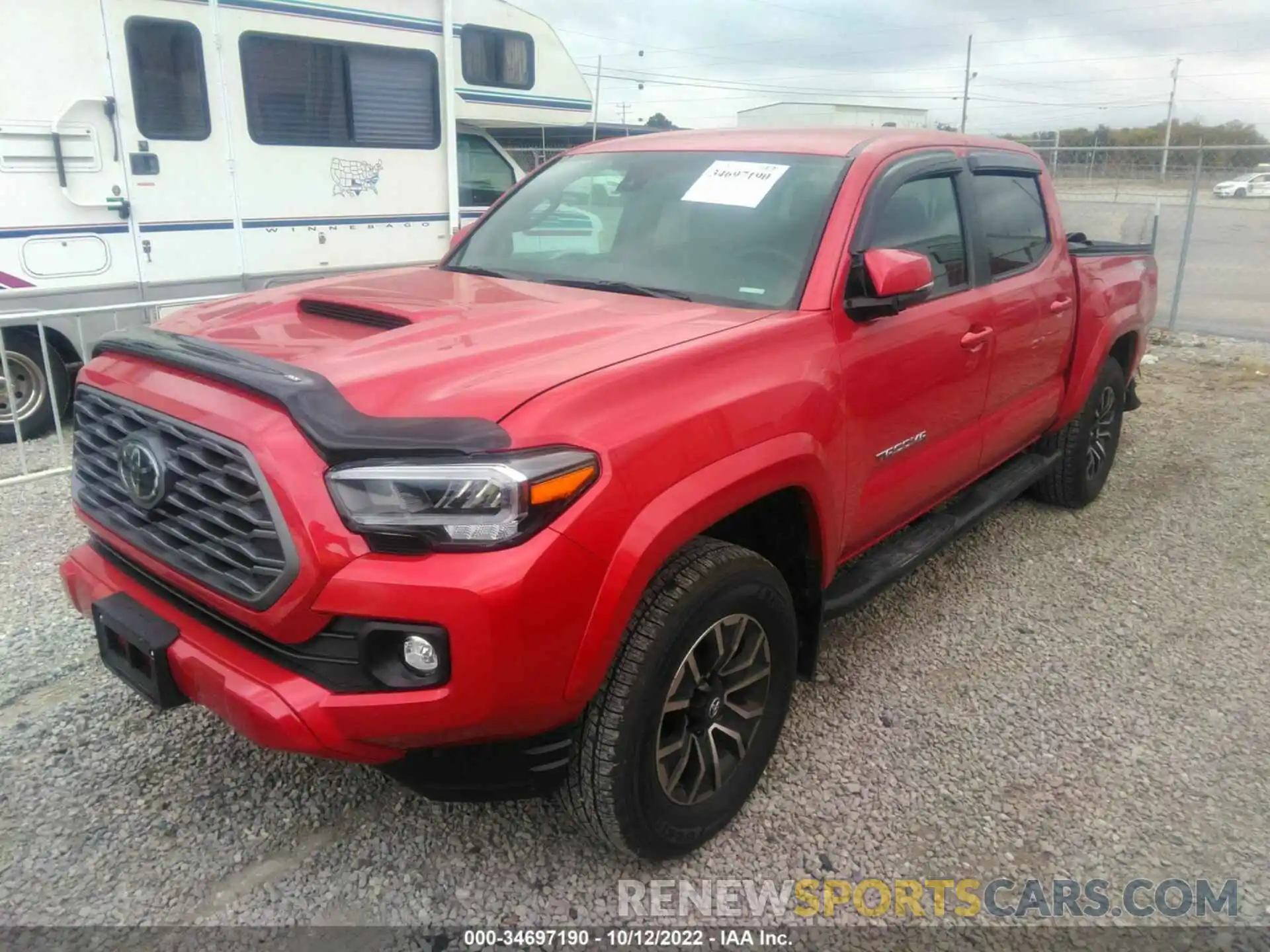 2 Photograph of a damaged car 3TMCZ5AN4NM458395 TOYOTA TACOMA 4WD 2022