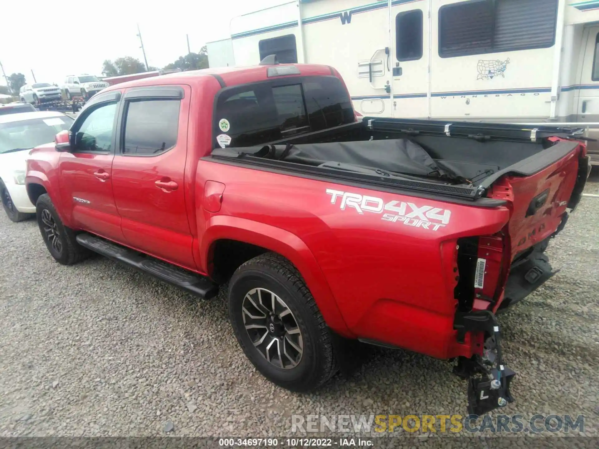 3 Photograph of a damaged car 3TMCZ5AN4NM458395 TOYOTA TACOMA 4WD 2022