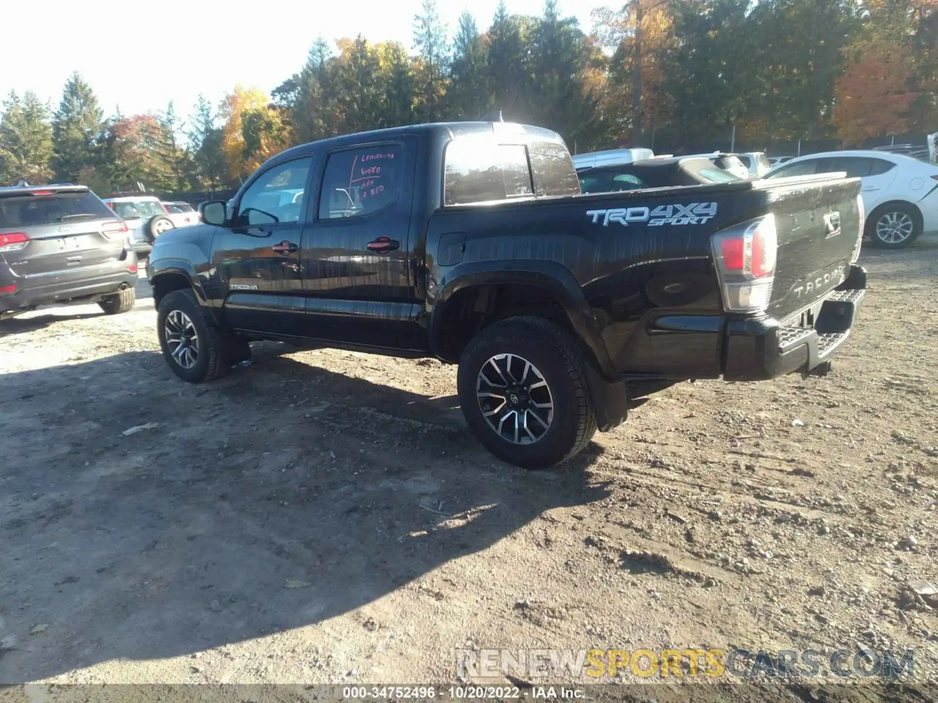 3 Photograph of a damaged car 3TMCZ5AN5NM458616 TOYOTA TACOMA 4WD 2022