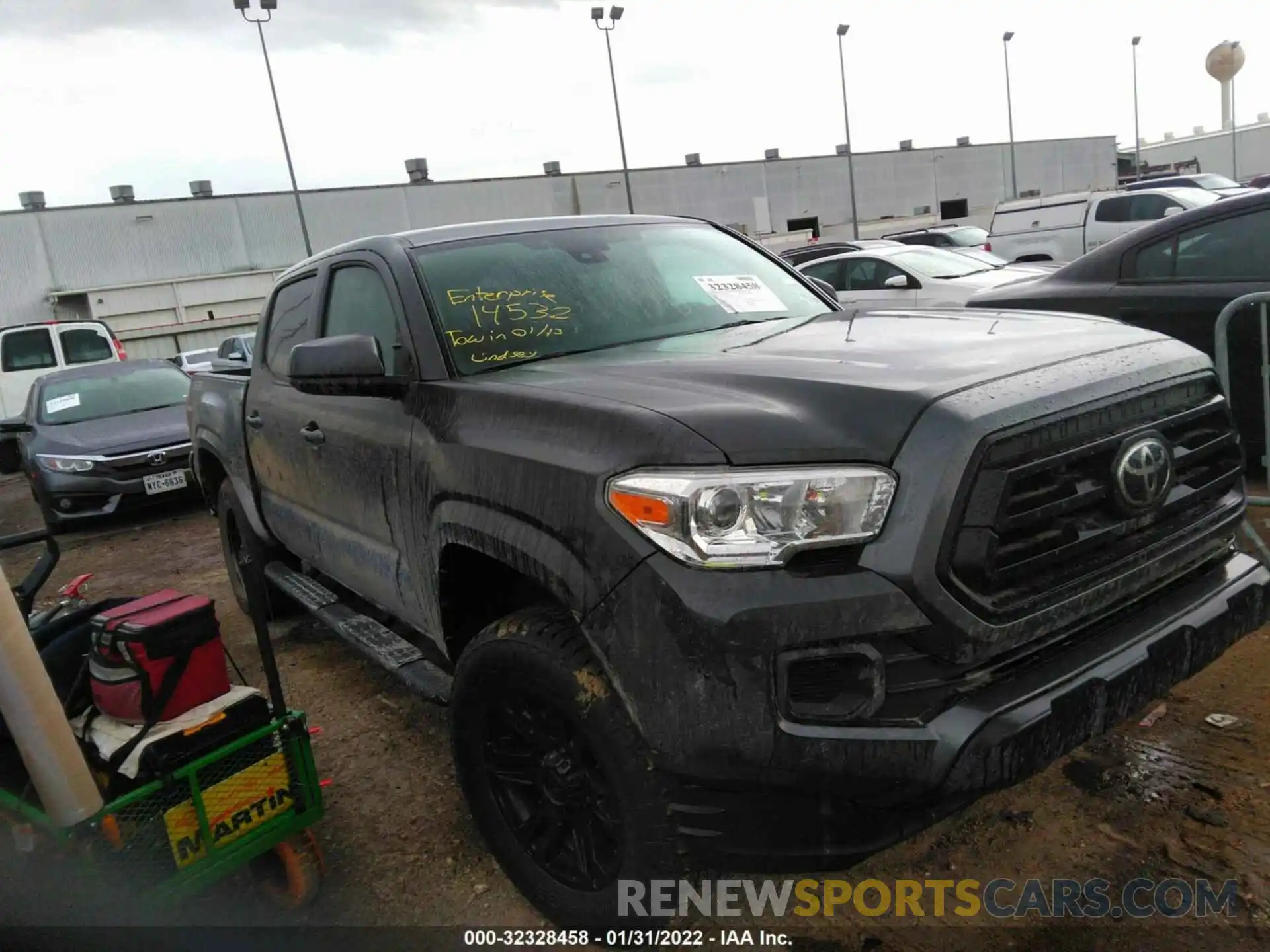 1 Photograph of a damaged car 3TMCZ5AN5NM460446 TOYOTA TACOMA 4WD 2022