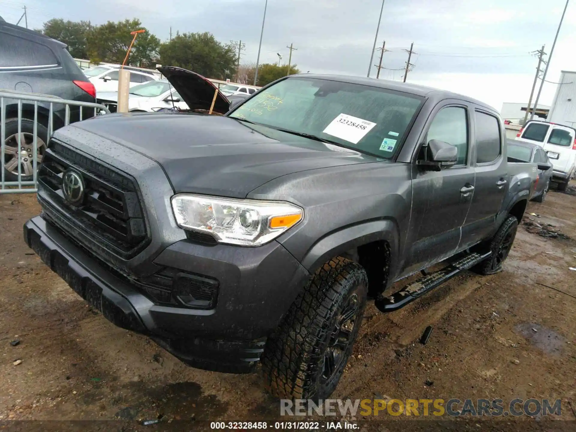 2 Photograph of a damaged car 3TMCZ5AN5NM460446 TOYOTA TACOMA 4WD 2022