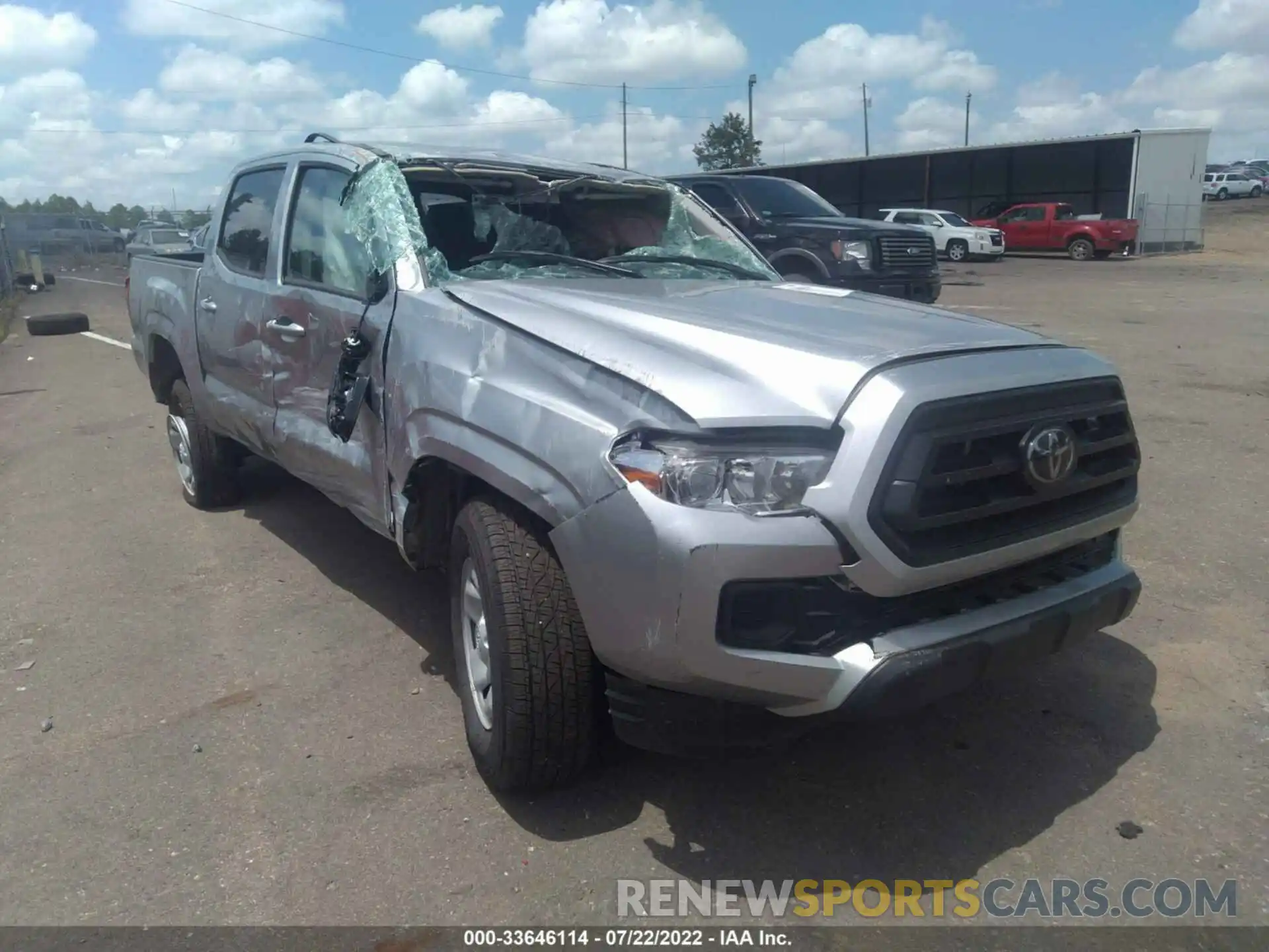 1 Photograph of a damaged car 3TMCZ5AN5NM484665 TOYOTA TACOMA 4WD 2022