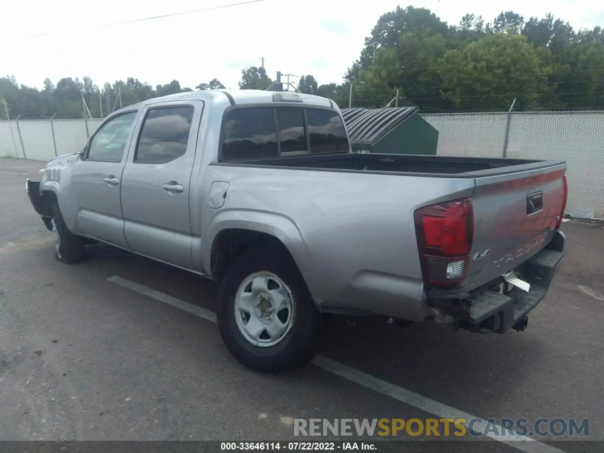 3 Photograph of a damaged car 3TMCZ5AN5NM484665 TOYOTA TACOMA 4WD 2022