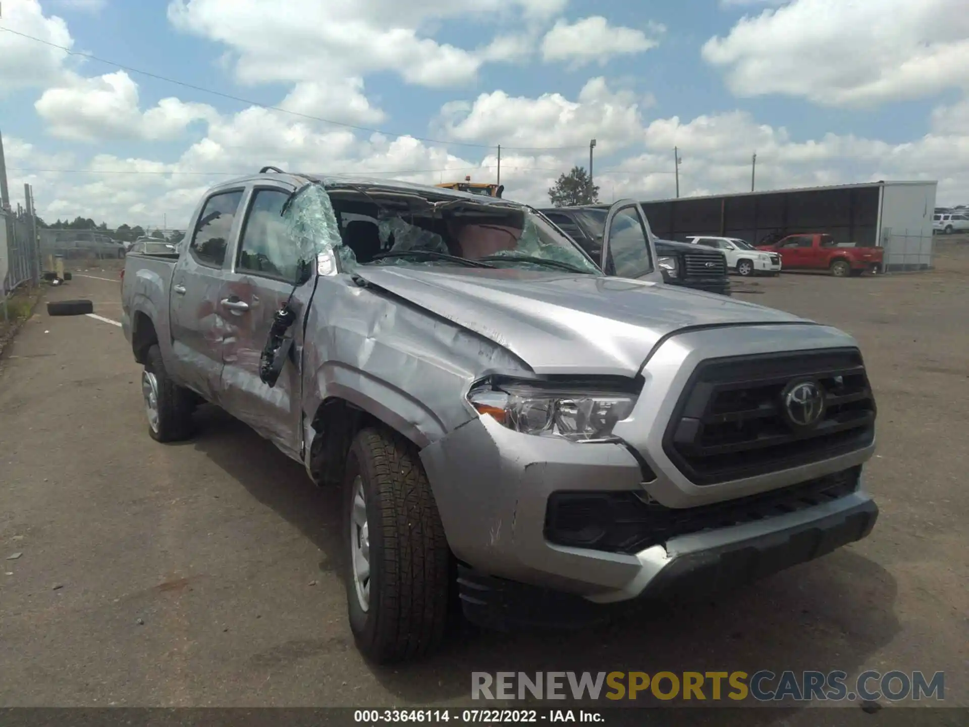 6 Photograph of a damaged car 3TMCZ5AN5NM484665 TOYOTA TACOMA 4WD 2022