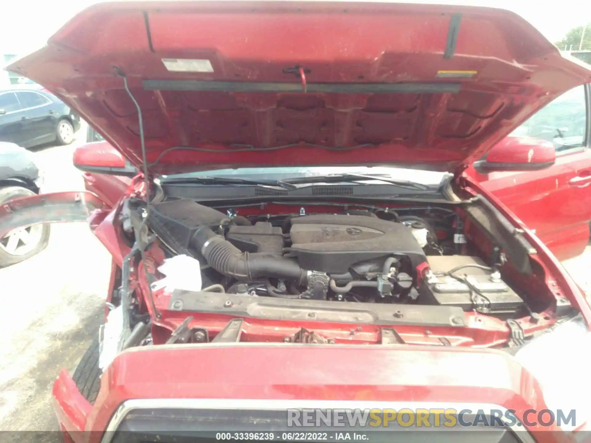 10 Photograph of a damaged car 3TMCZ5AN5NM495732 TOYOTA TACOMA 4WD 2022