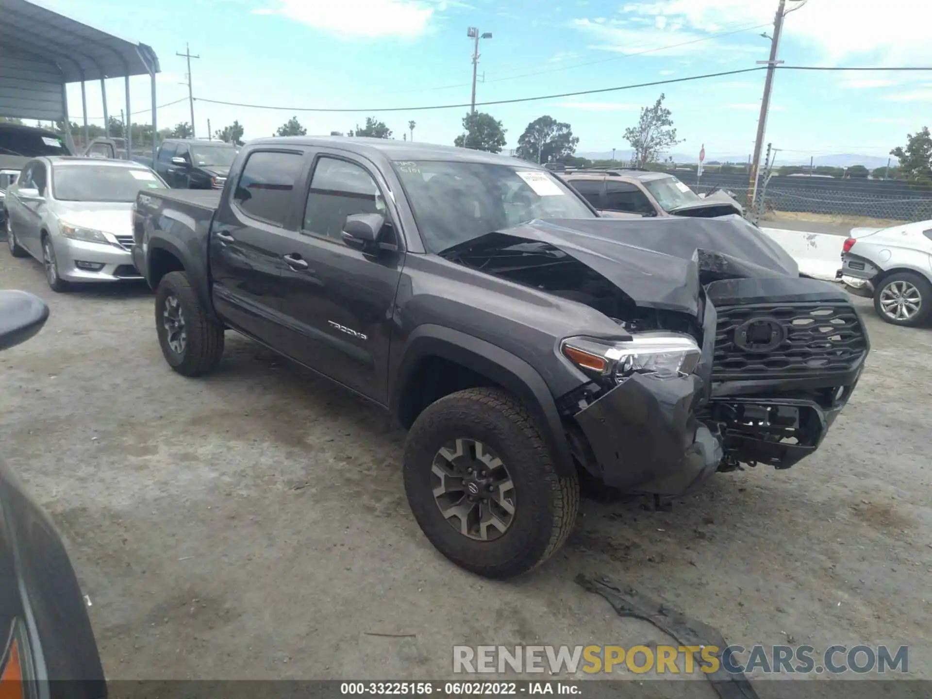 1 Photograph of a damaged car 3TMCZ5AN6NM457135 TOYOTA TACOMA 4WD 2022