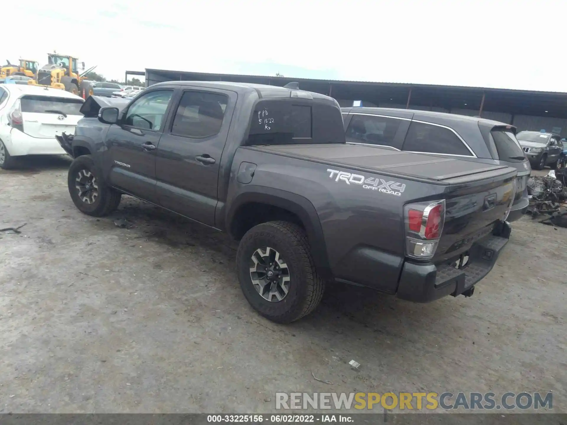 3 Photograph of a damaged car 3TMCZ5AN6NM457135 TOYOTA TACOMA 4WD 2022