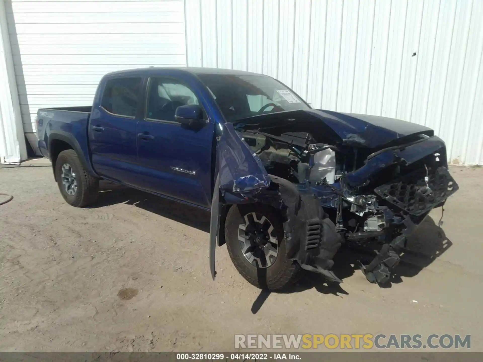 1 Photograph of a damaged car 3TMCZ5AN6NM487848 TOYOTA TACOMA 4WD 2022