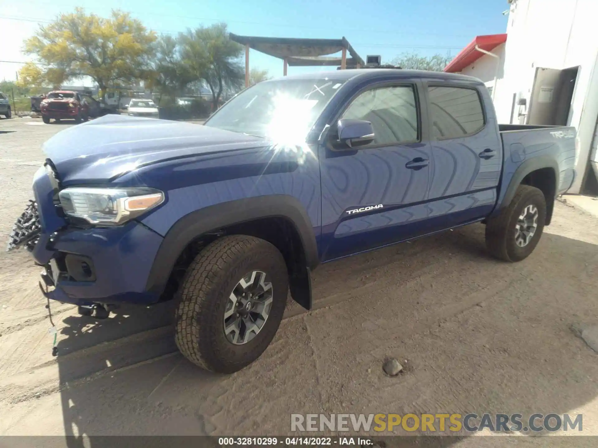 2 Photograph of a damaged car 3TMCZ5AN6NM487848 TOYOTA TACOMA 4WD 2022