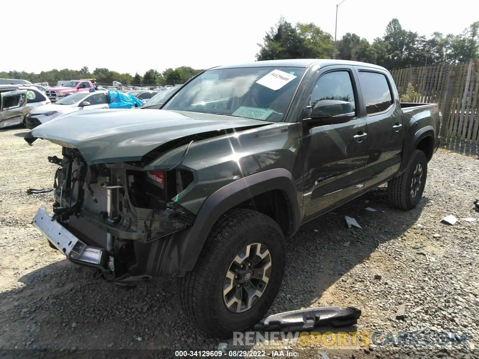 2 Photograph of a damaged car 3TMCZ5AN6NM487901 TOYOTA TACOMA 4WD 2022