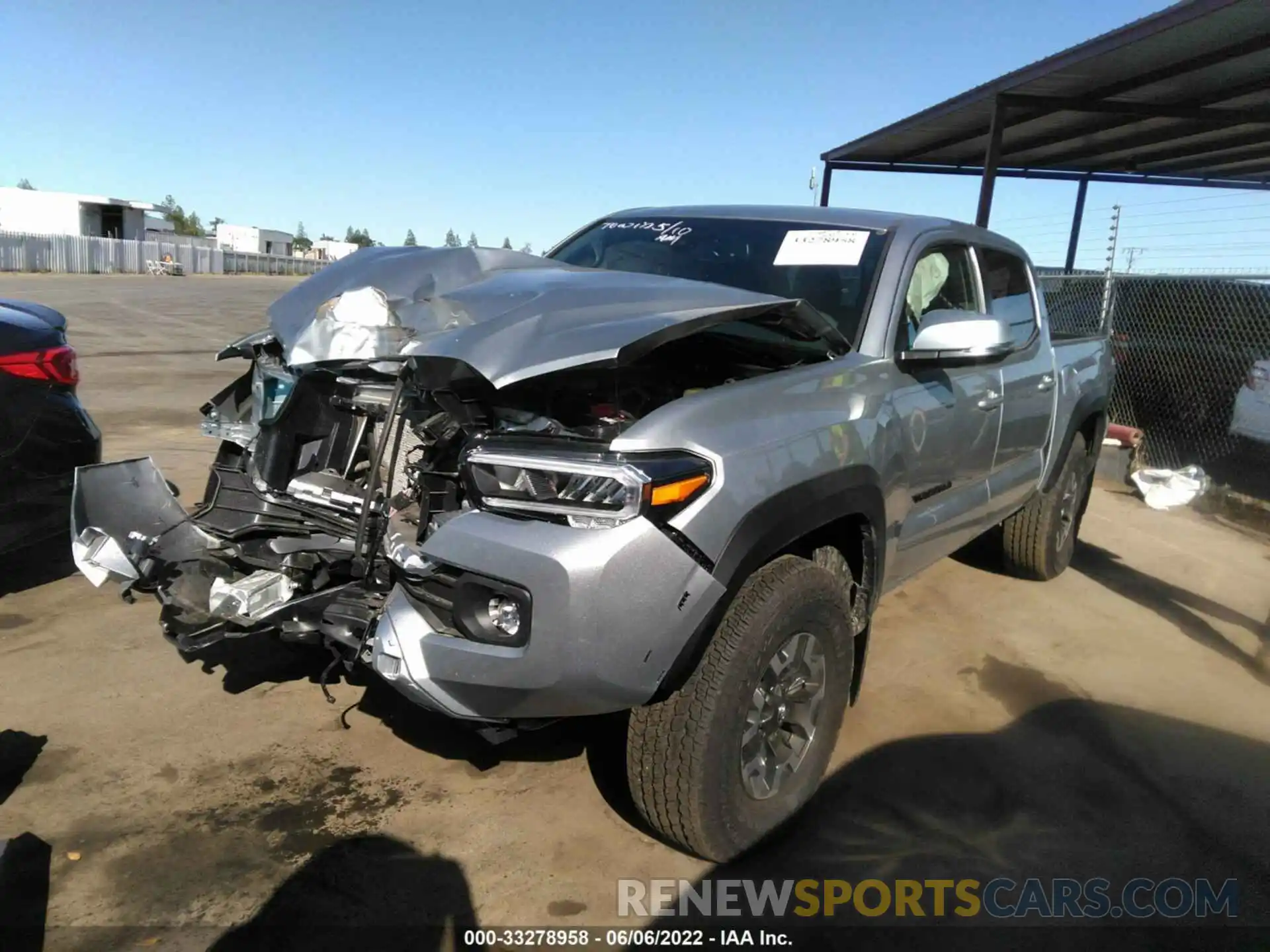 2 Photograph of a damaged car 3TMCZ5AN6NM494718 TOYOTA TACOMA 4WD 2022