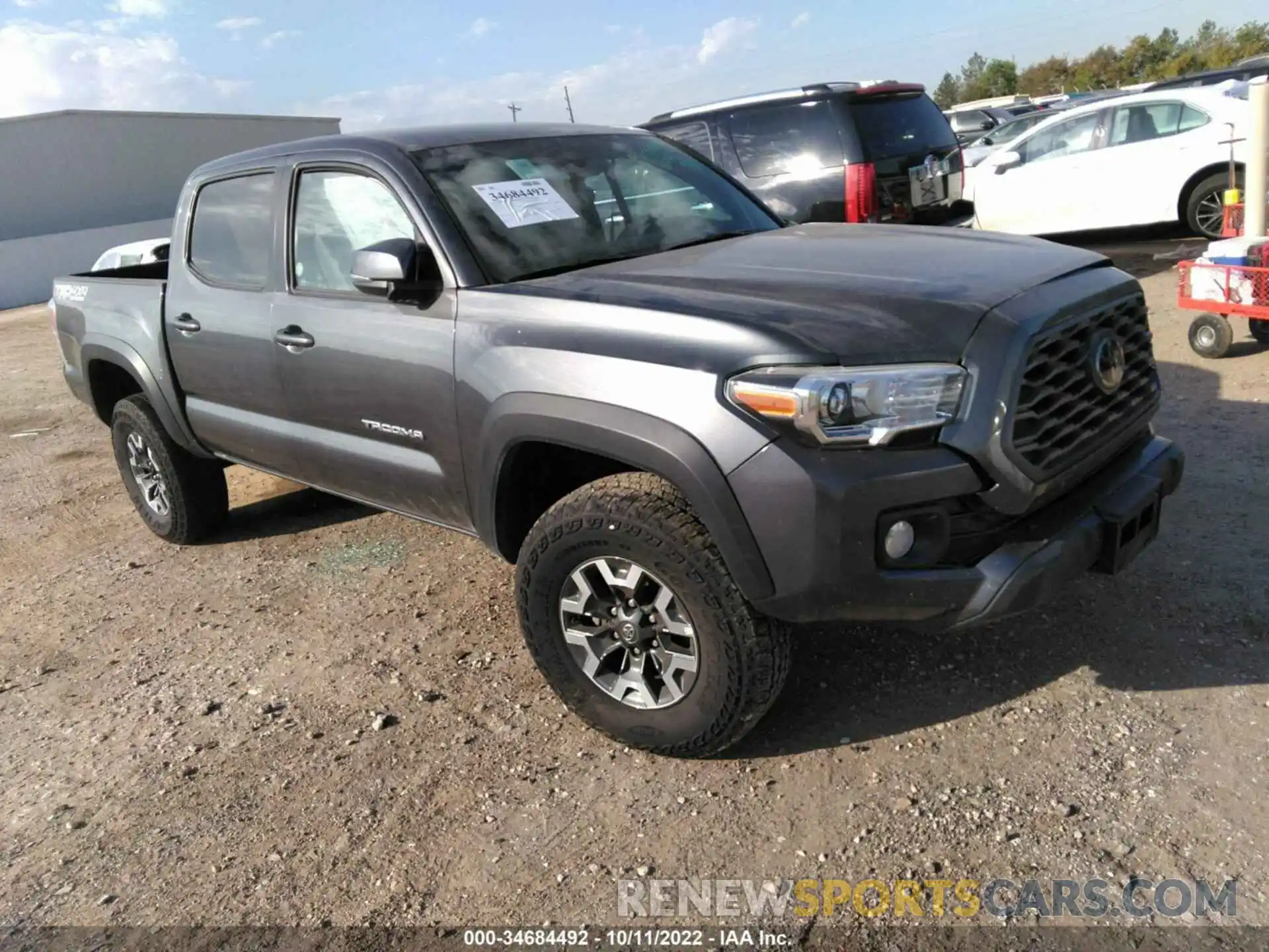 1 Photograph of a damaged car 3TMCZ5AN7NM475028 TOYOTA TACOMA 4WD 2022