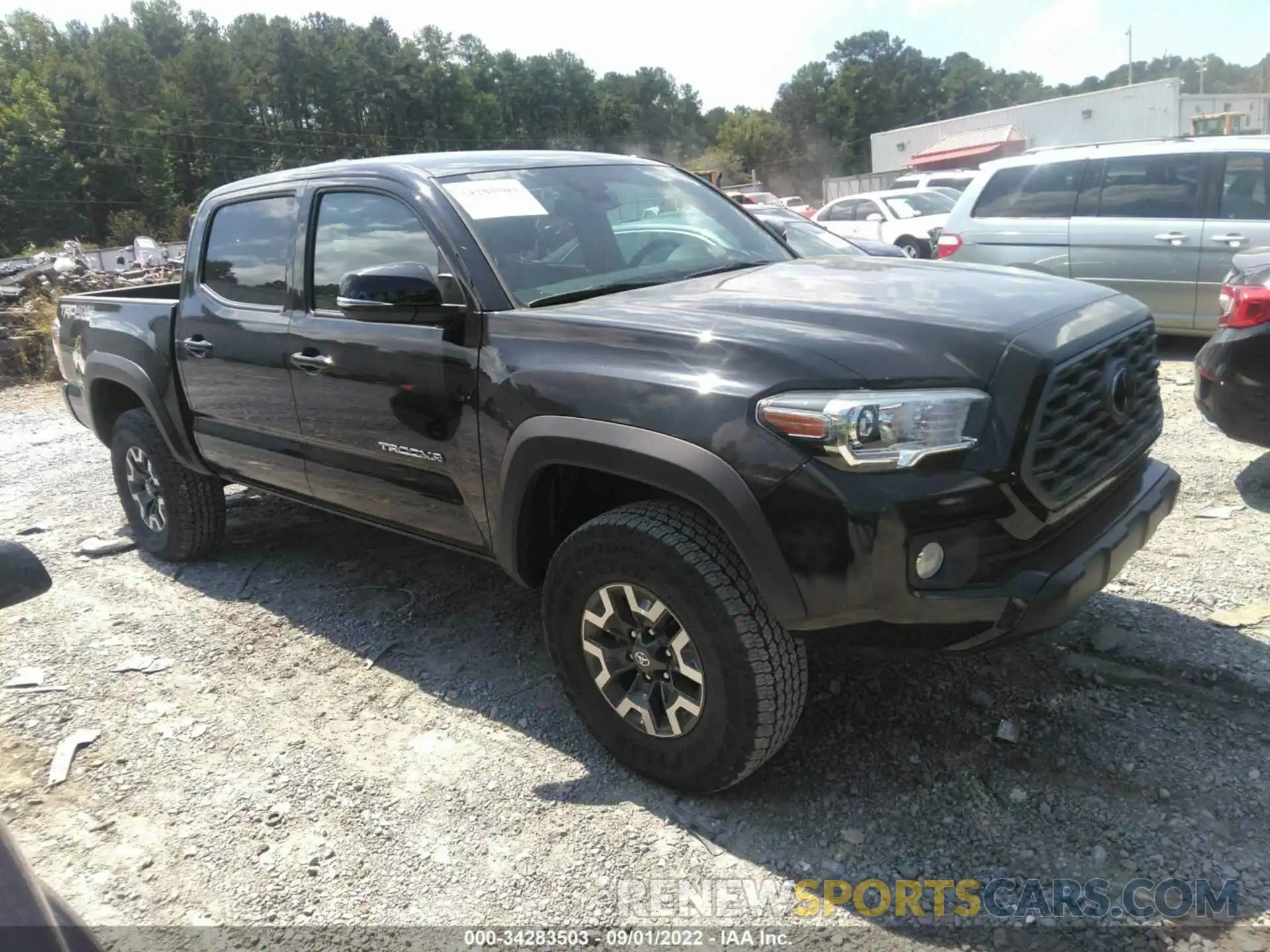 1 Photograph of a damaged car 3TMCZ5AN7NM501174 TOYOTA TACOMA 4WD 2022