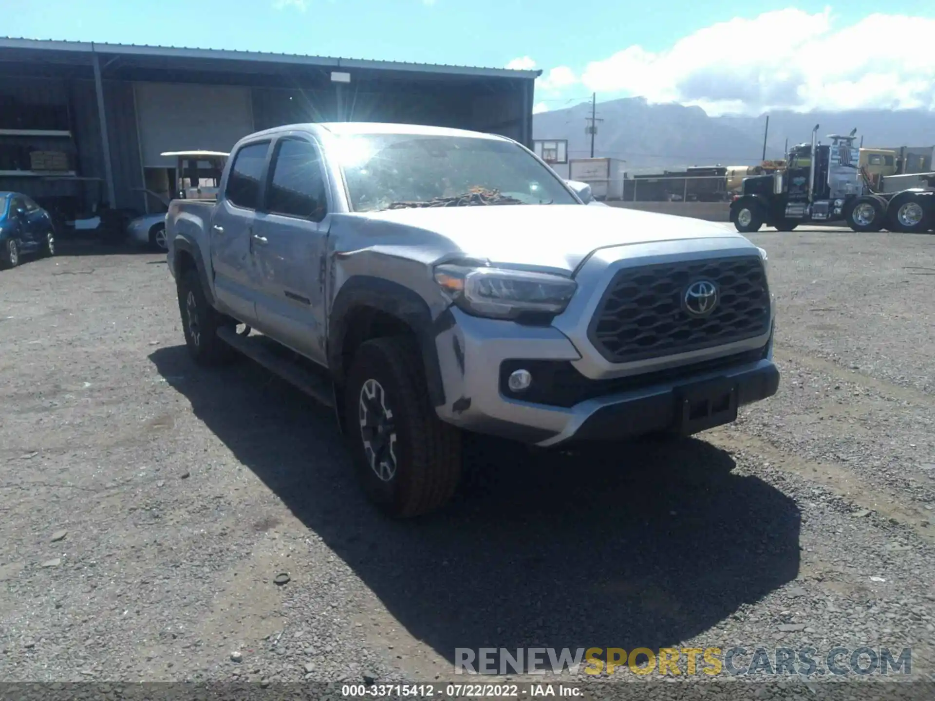 1 Photograph of a damaged car 3TMCZ5AN8NM456679 TOYOTA TACOMA 4WD 2022