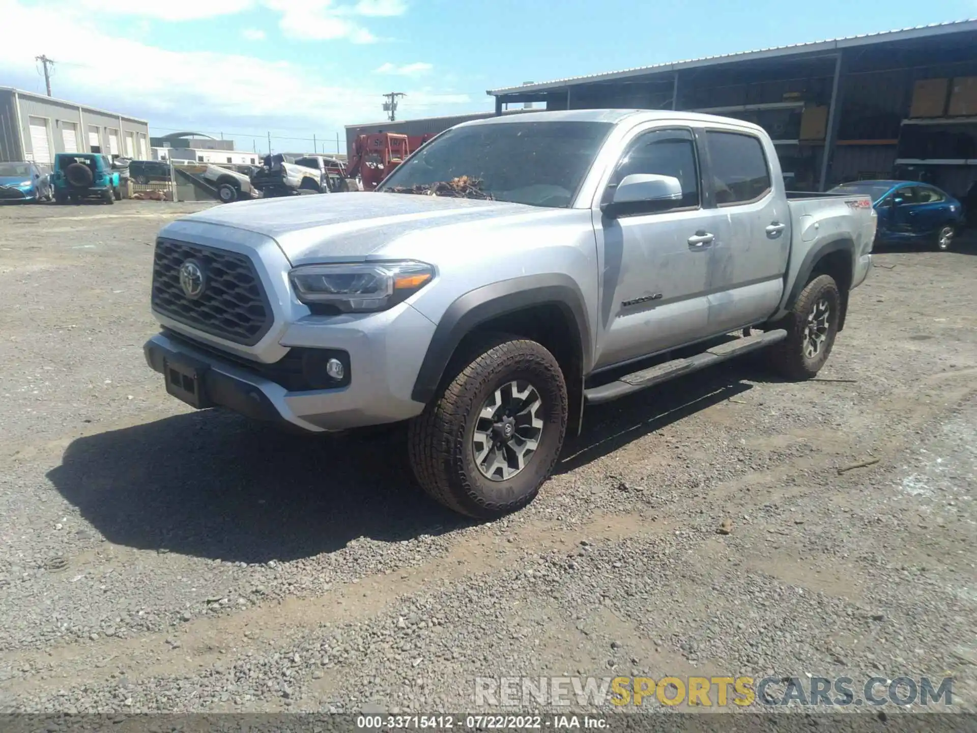 2 Photograph of a damaged car 3TMCZ5AN8NM456679 TOYOTA TACOMA 4WD 2022