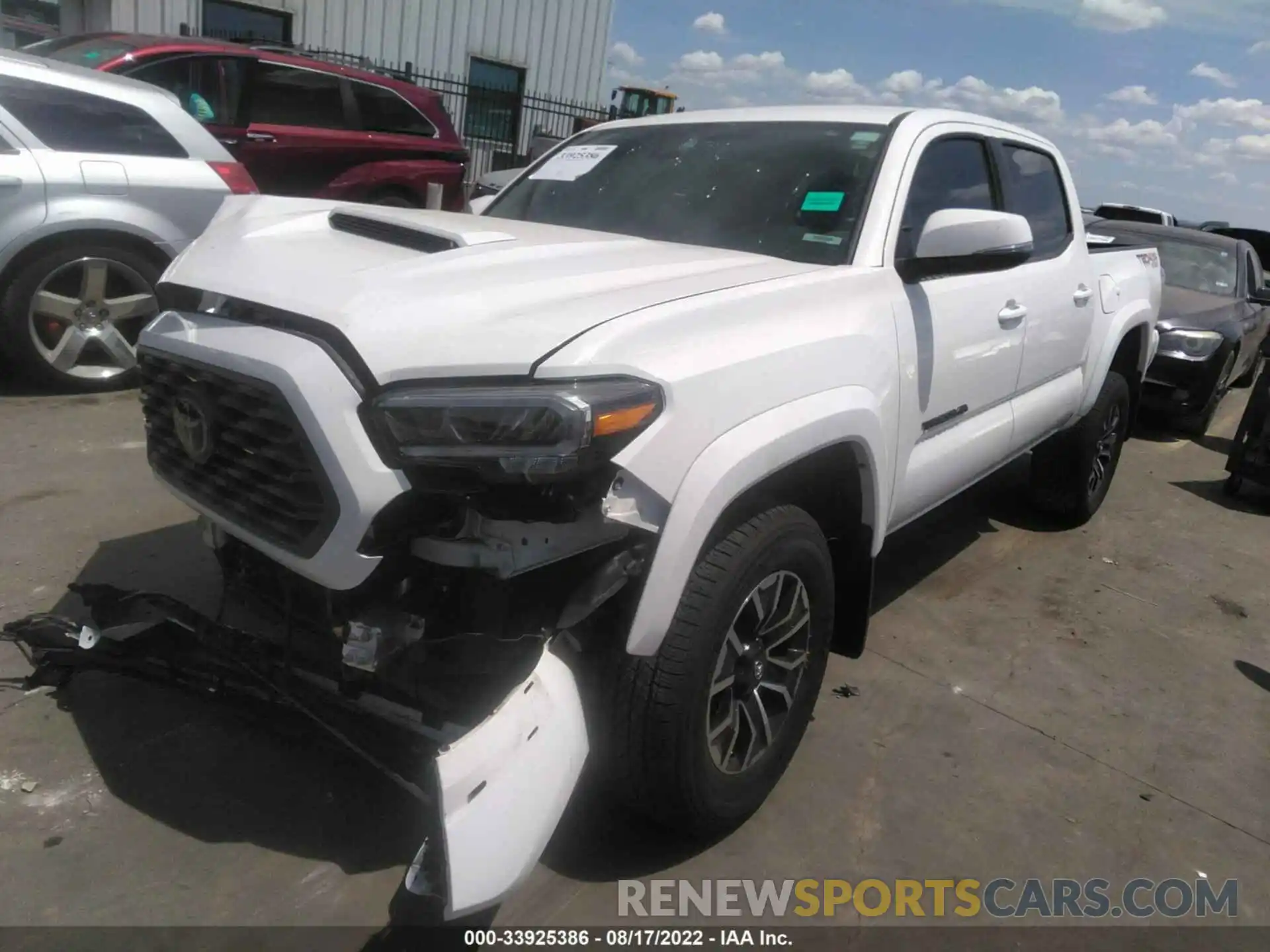 2 Photograph of a damaged car 3TMCZ5AN8NM458447 TOYOTA TACOMA 4WD 2022