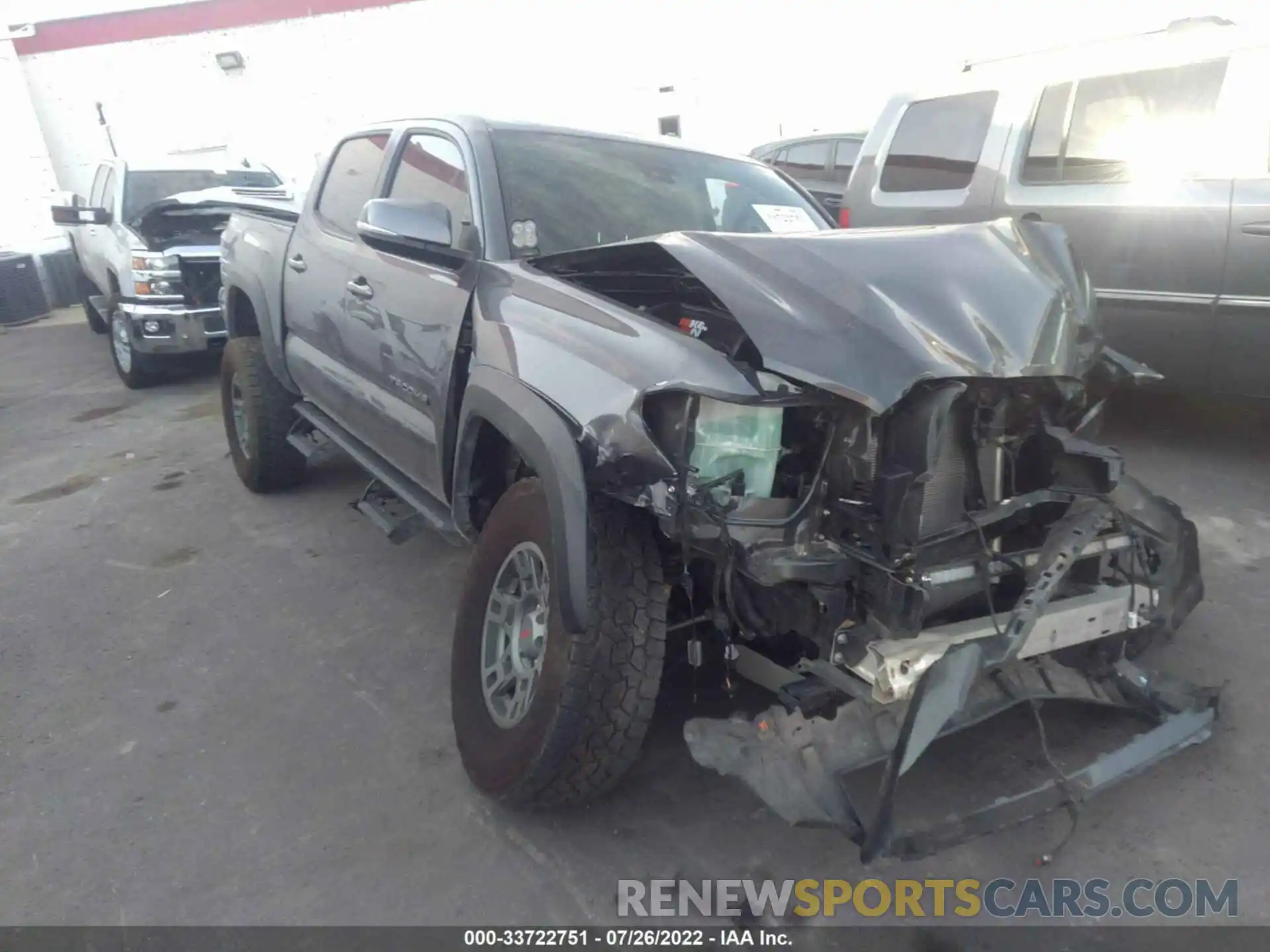 1 Photograph of a damaged car 3TMCZ5AN9NM487746 TOYOTA TACOMA 4WD 2022