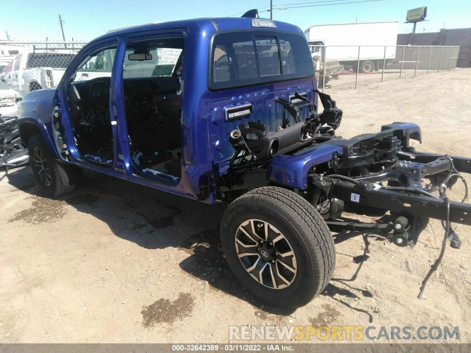 3 Photograph of a damaged car 3TMCZ5AN9NM488010 TOYOTA TACOMA 4WD 2022