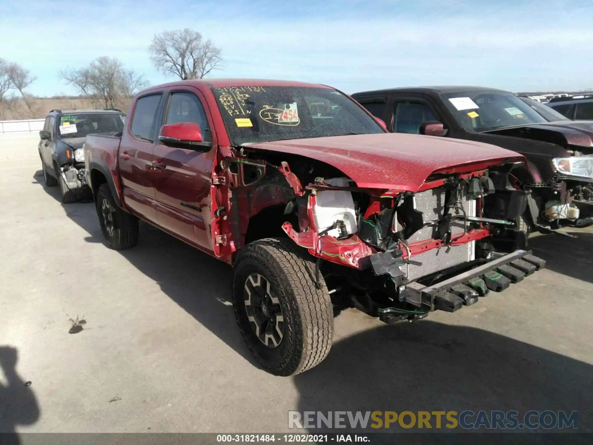 1 Photograph of a damaged car 3TMCZ5ANXNM456991 TOYOTA TACOMA 4WD 2022