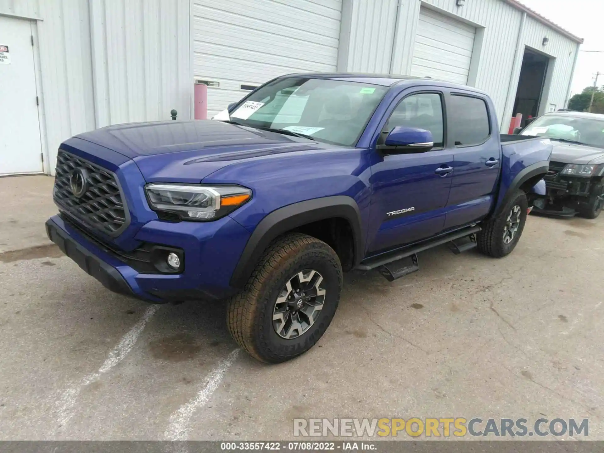 2 Photograph of a damaged car 3TMCZ5ANXNM457901 TOYOTA TACOMA 4WD 2022