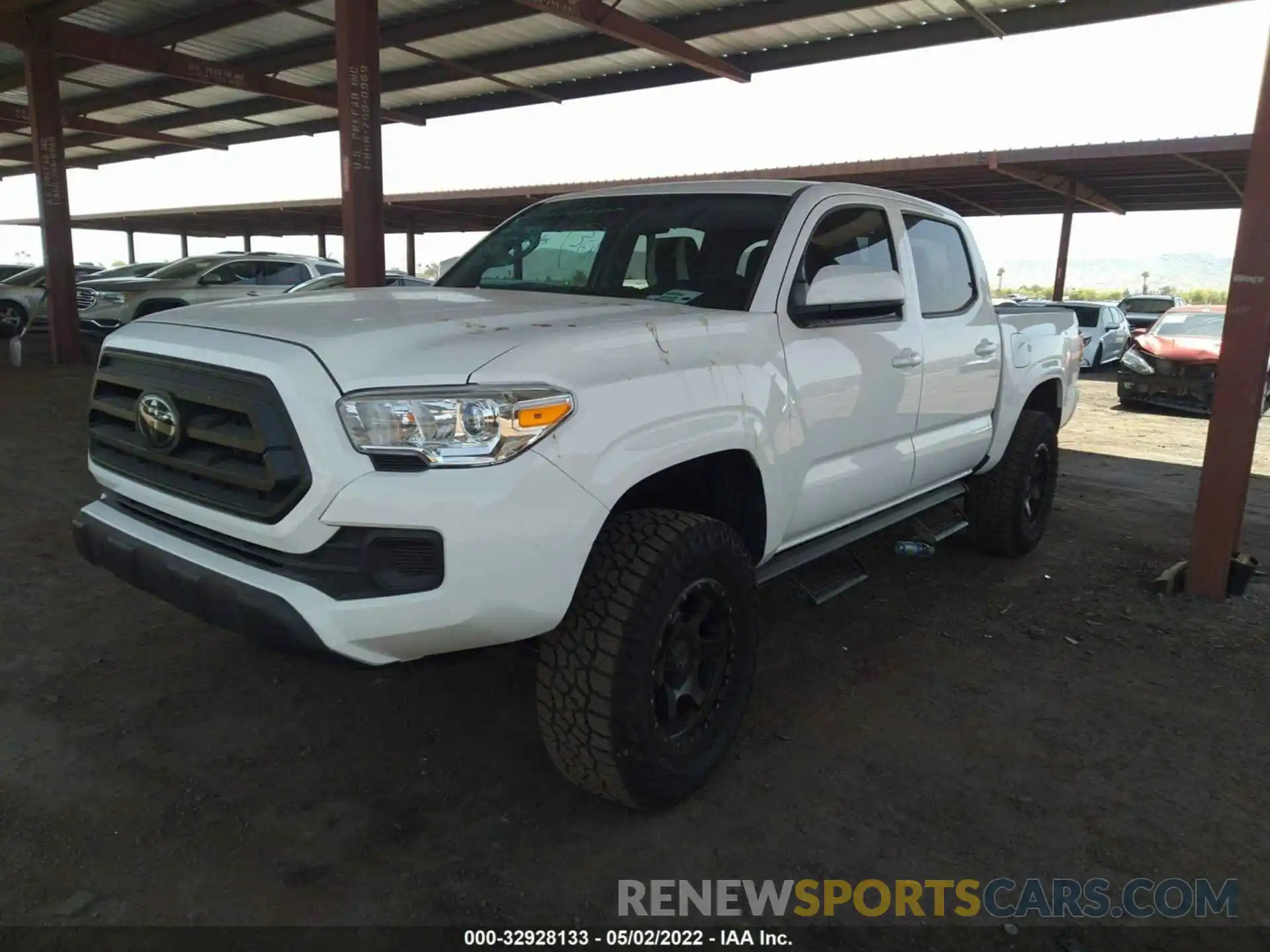 2 Photograph of a damaged car 3TMCZ5ANXNM461642 TOYOTA TACOMA 4WD 2022