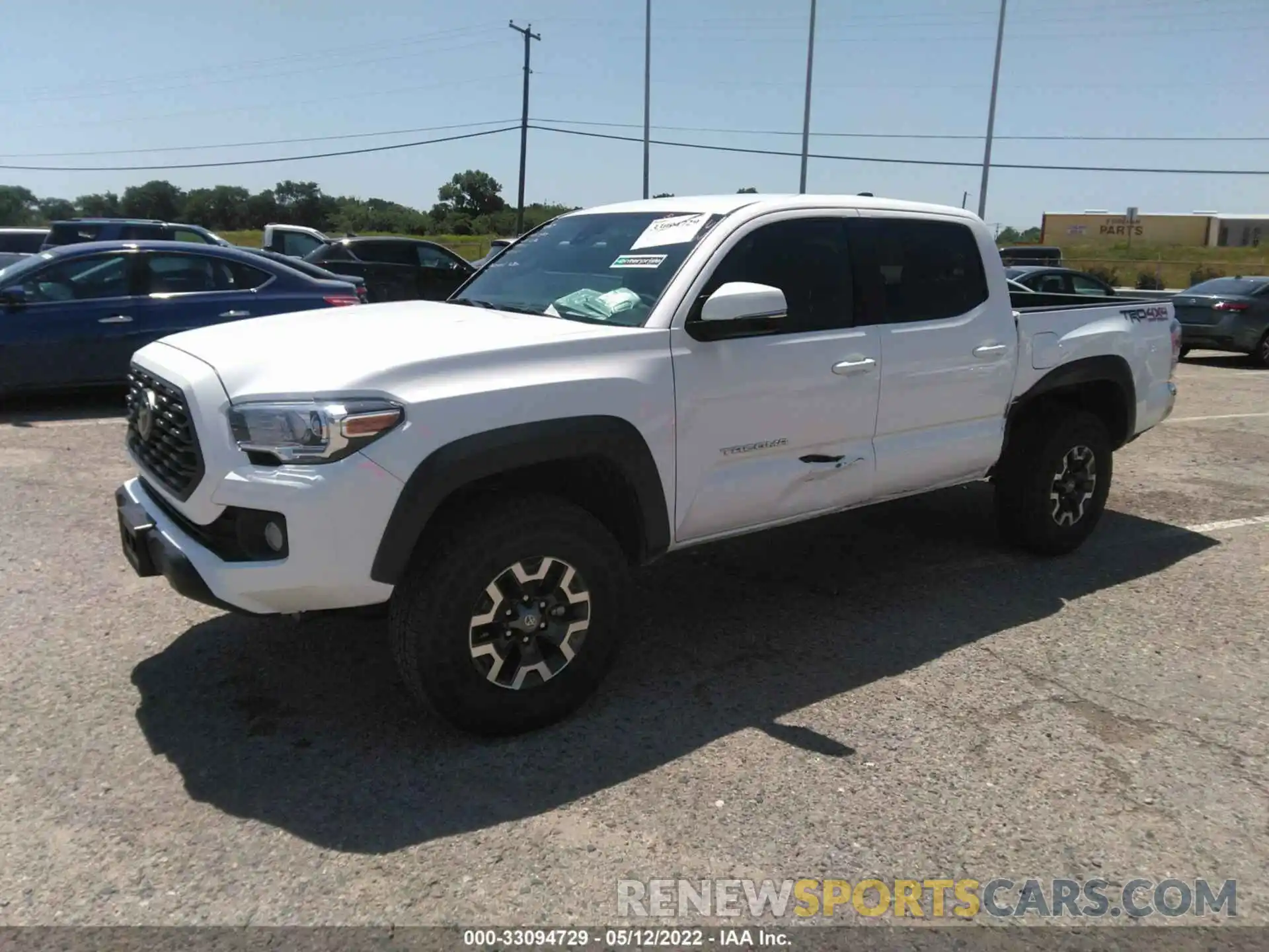 2 Photograph of a damaged car 3TMCZ5ANXNM476495 TOYOTA TACOMA 4WD 2022