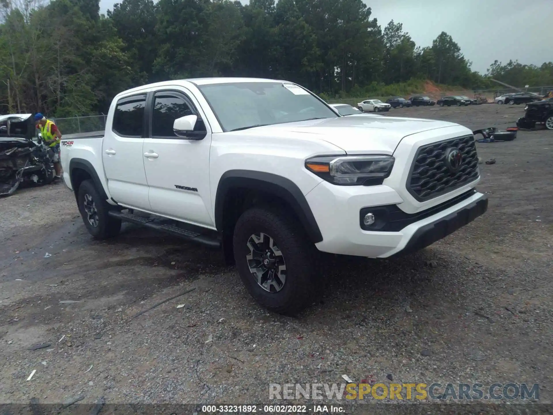 1 Photograph of a damaged car 3TMCZ5ANXNM481101 TOYOTA TACOMA 4WD 2022