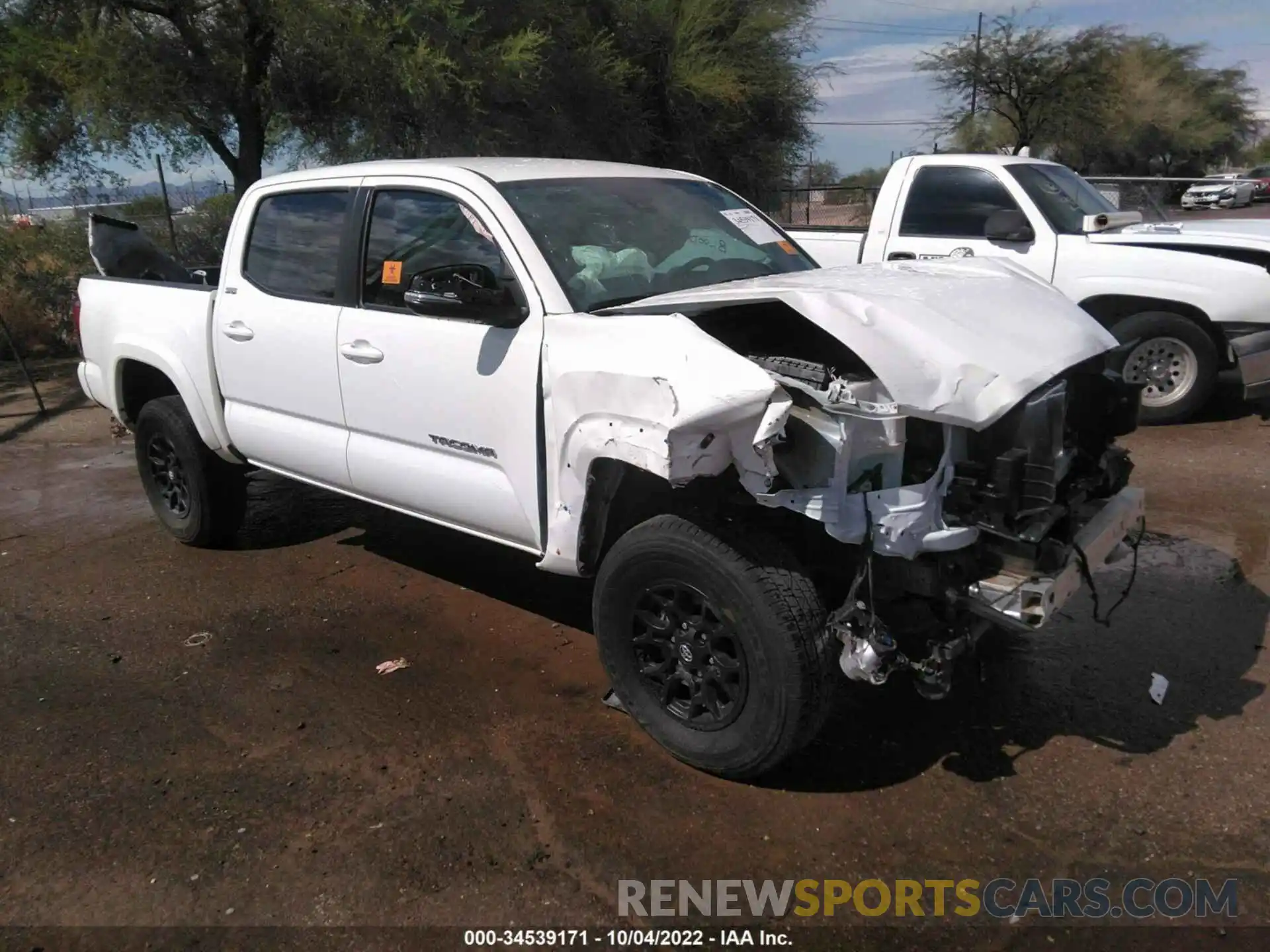 1 Photograph of a damaged car 3TMCZ5ANXNM513464 TOYOTA TACOMA 4WD 2022