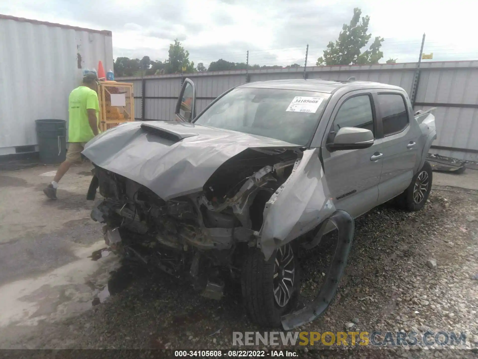 2 Photograph of a damaged car 3TMDZ5BN0NM129499 TOYOTA TACOMA 4WD 2022