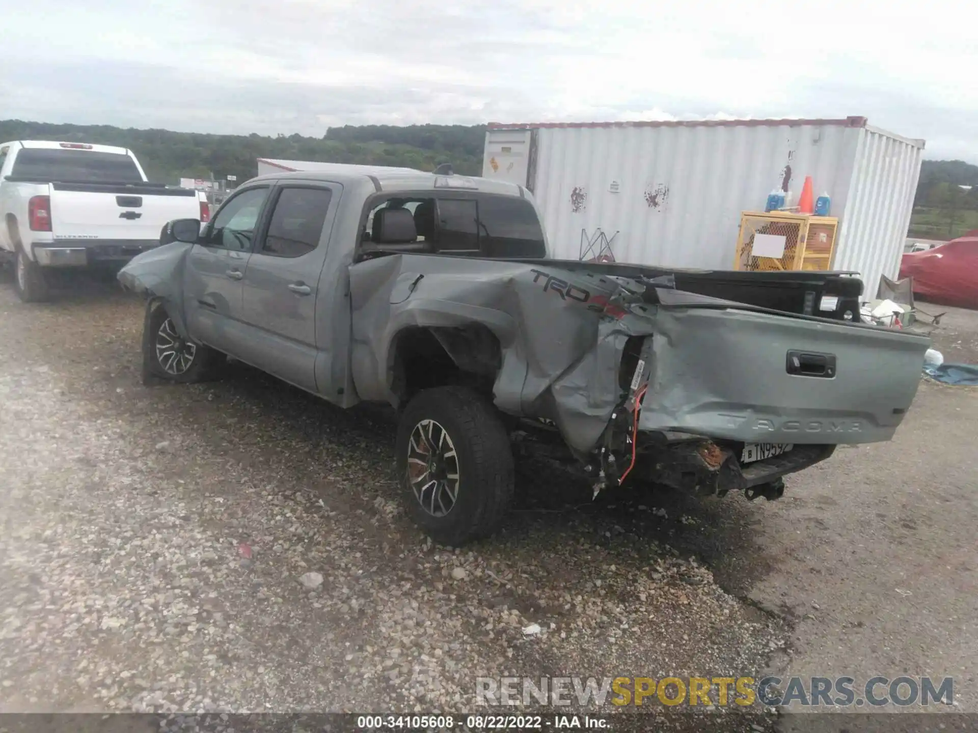 3 Photograph of a damaged car 3TMDZ5BN0NM129499 TOYOTA TACOMA 4WD 2022