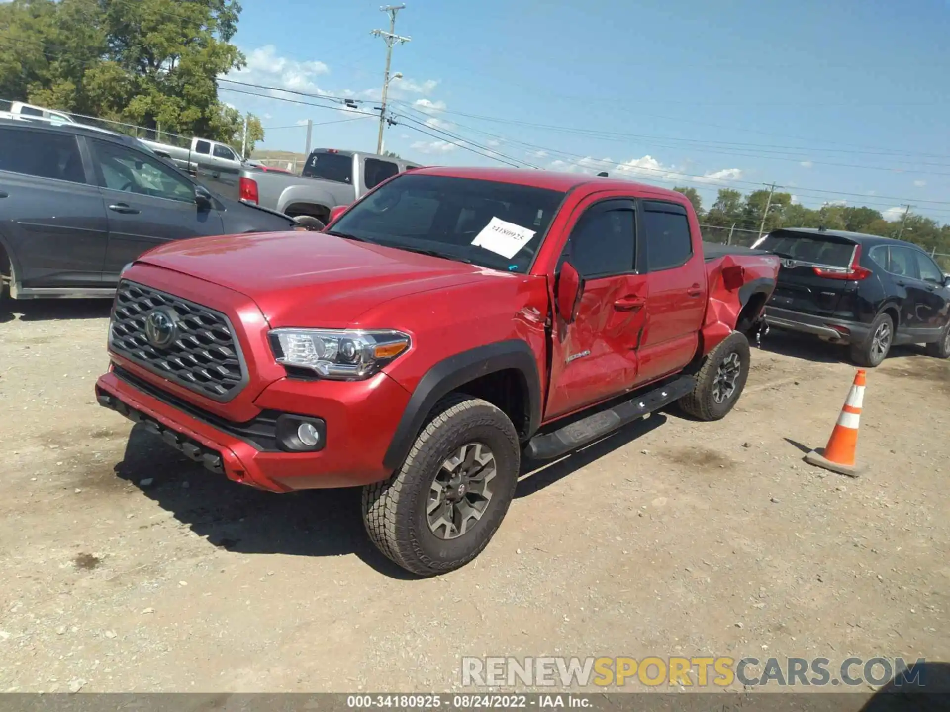 2 Фотография поврежденного автомобиля 3TMDZ5BN0NM133326 TOYOTA TACOMA 4WD 2022