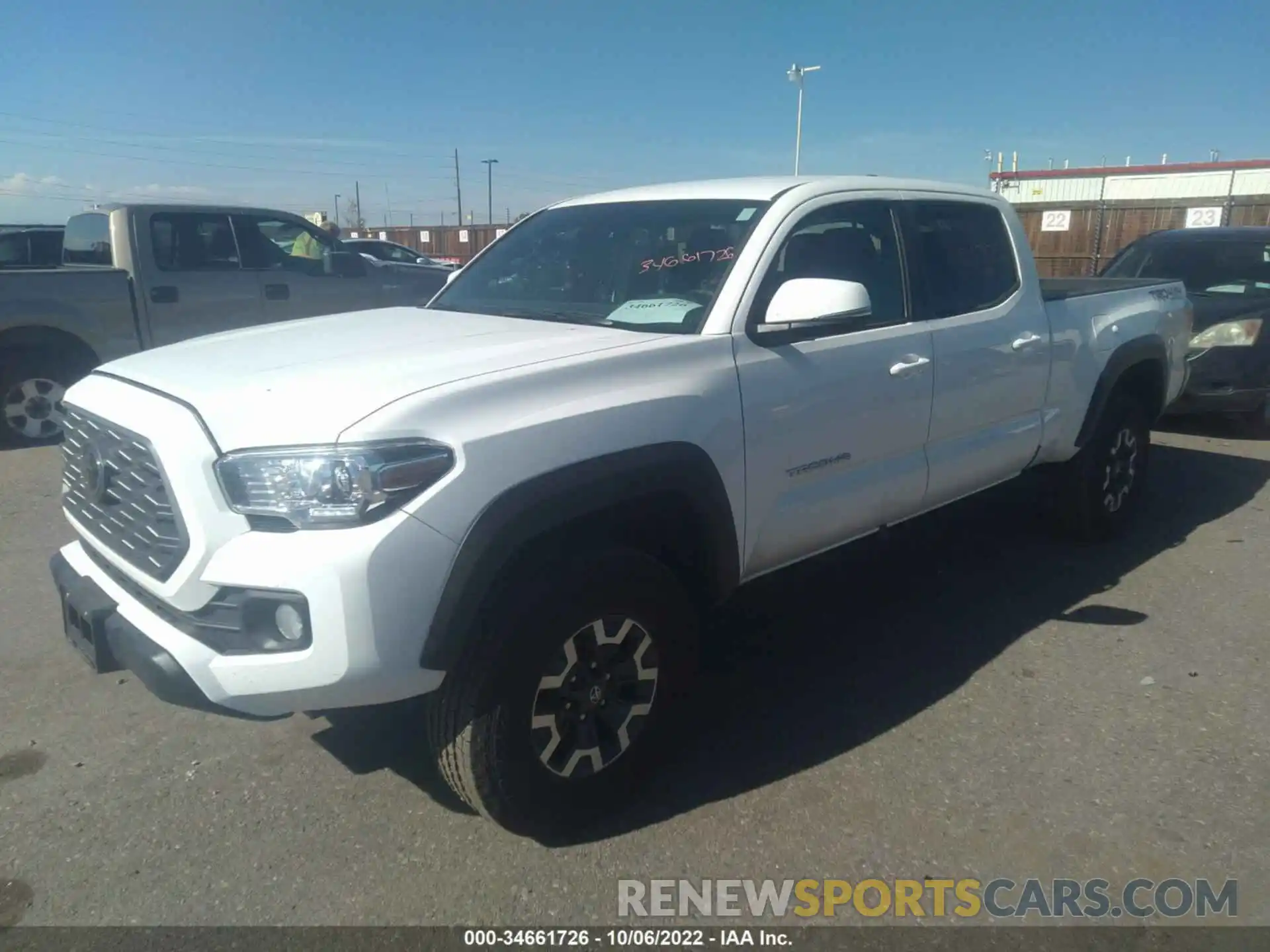 2 Photograph of a damaged car 3TMDZ5BN0NM136288 TOYOTA TACOMA 4WD 2022