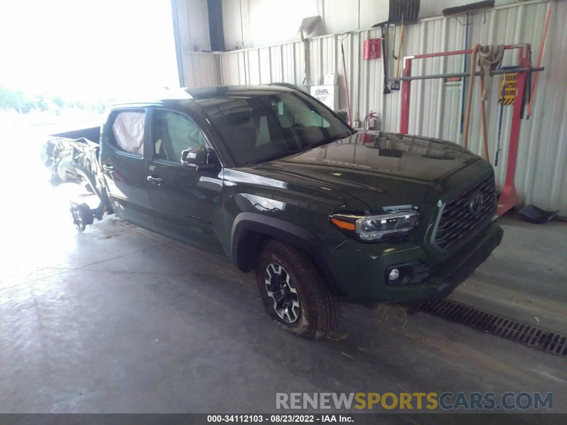 1 Photograph of a damaged car 3TMDZ5BN5NM127179 TOYOTA TACOMA 4WD 2022