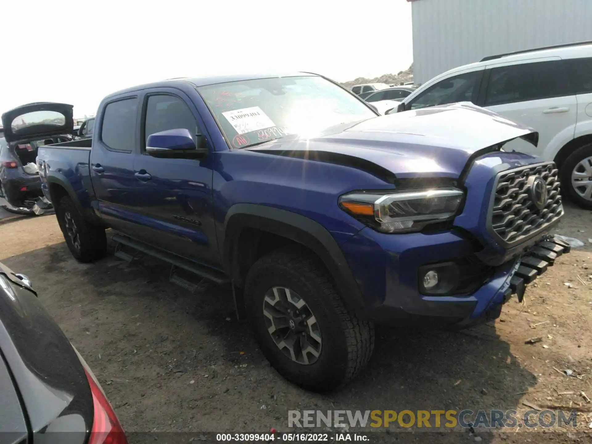 1 Photograph of a damaged car 3TMDZ5BN7NM123702 TOYOTA TACOMA 4WD 2022