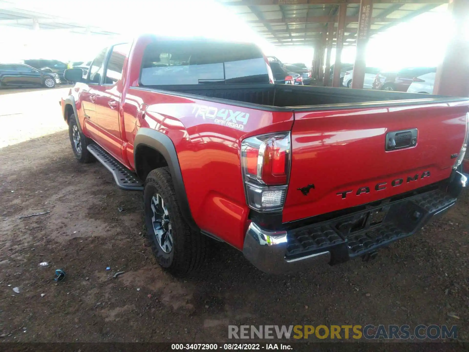 3 Photograph of a damaged car 3TMDZ5BN9NM122700 TOYOTA TACOMA 4WD 2022