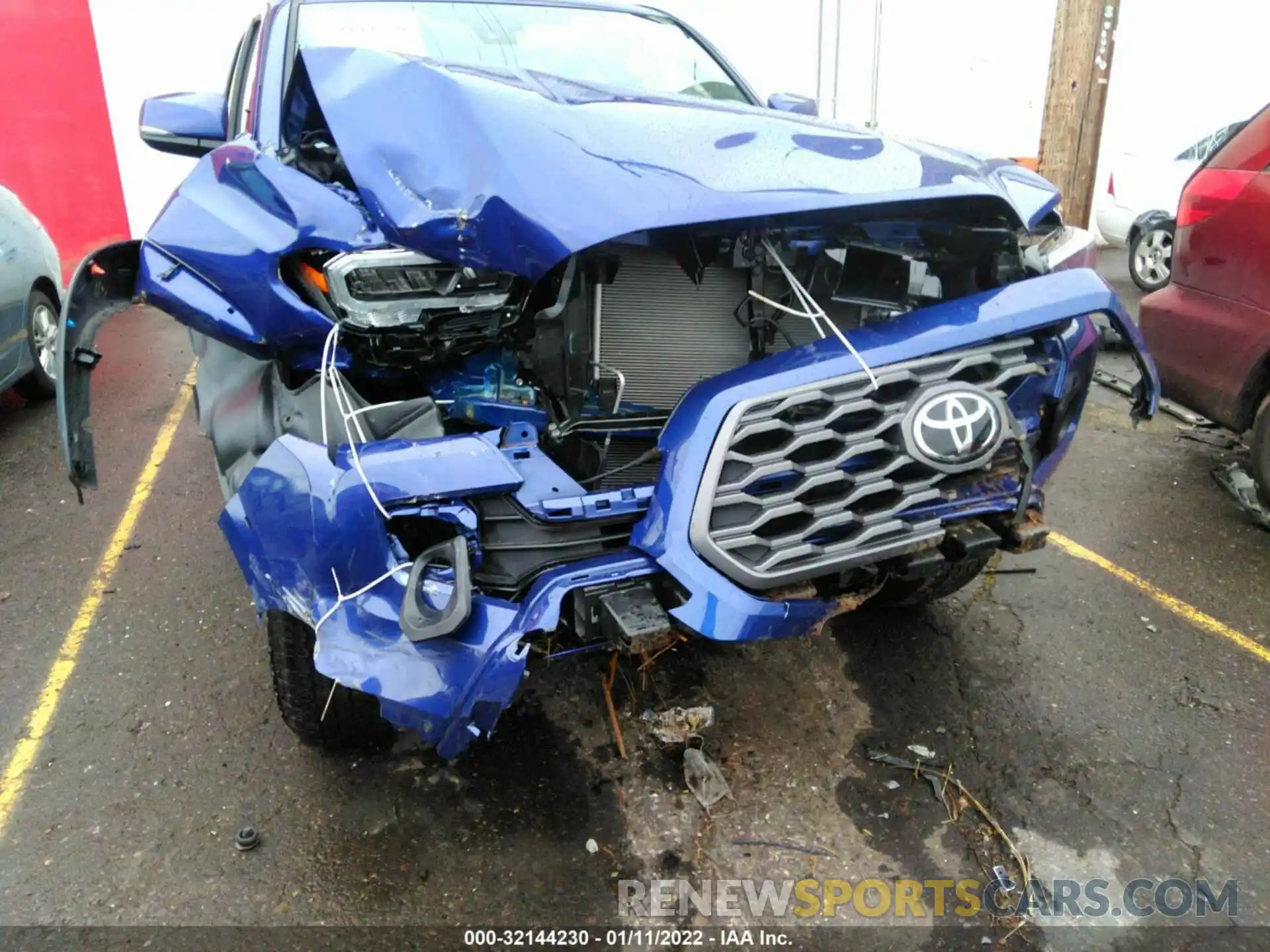 6 Photograph of a damaged car 3TMDZ5BN9NM122762 TOYOTA TACOMA 4WD 2022