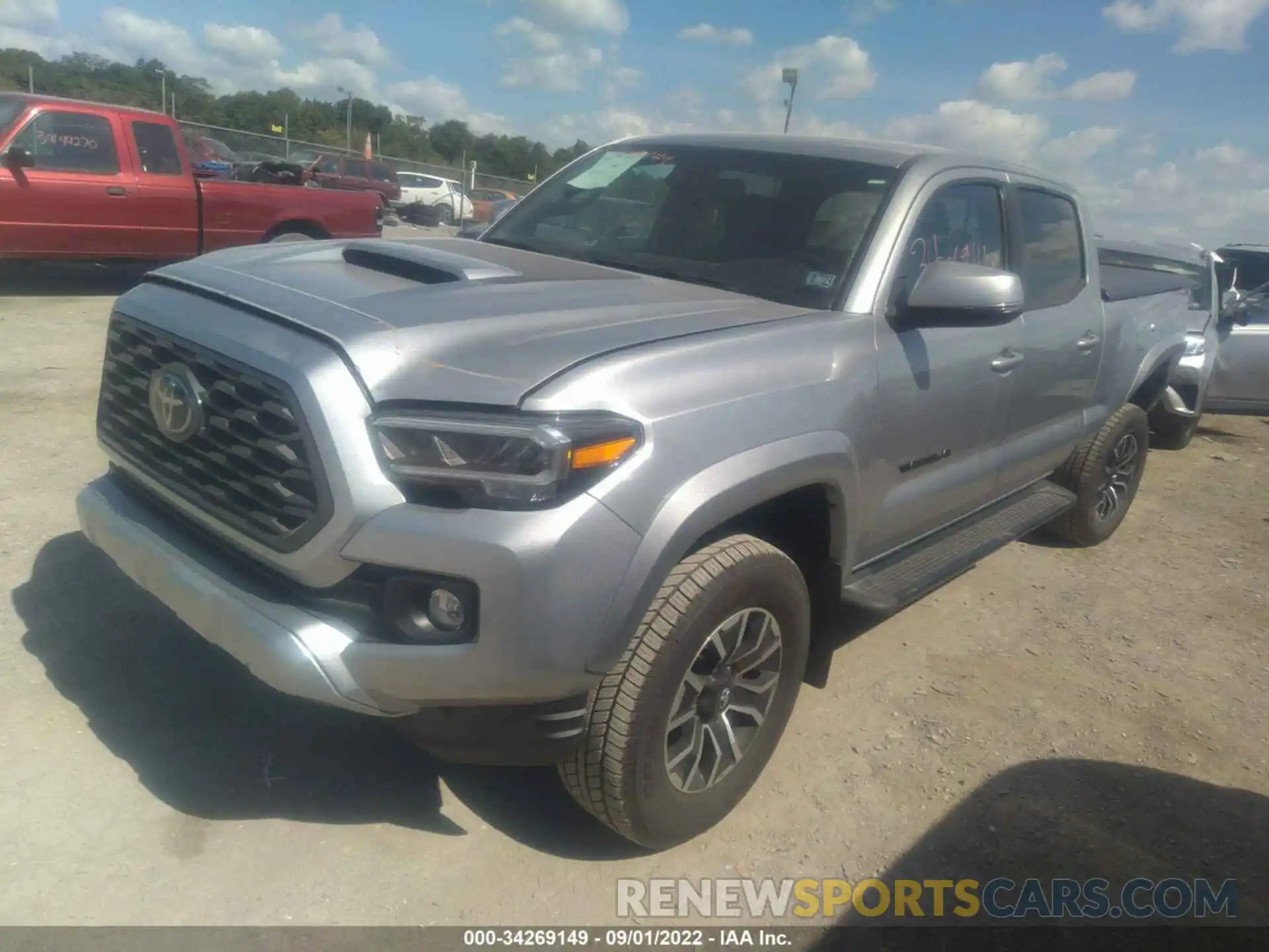 2 Photograph of a damaged car 3TMDZ5BN9NM126049 TOYOTA TACOMA 4WD 2022