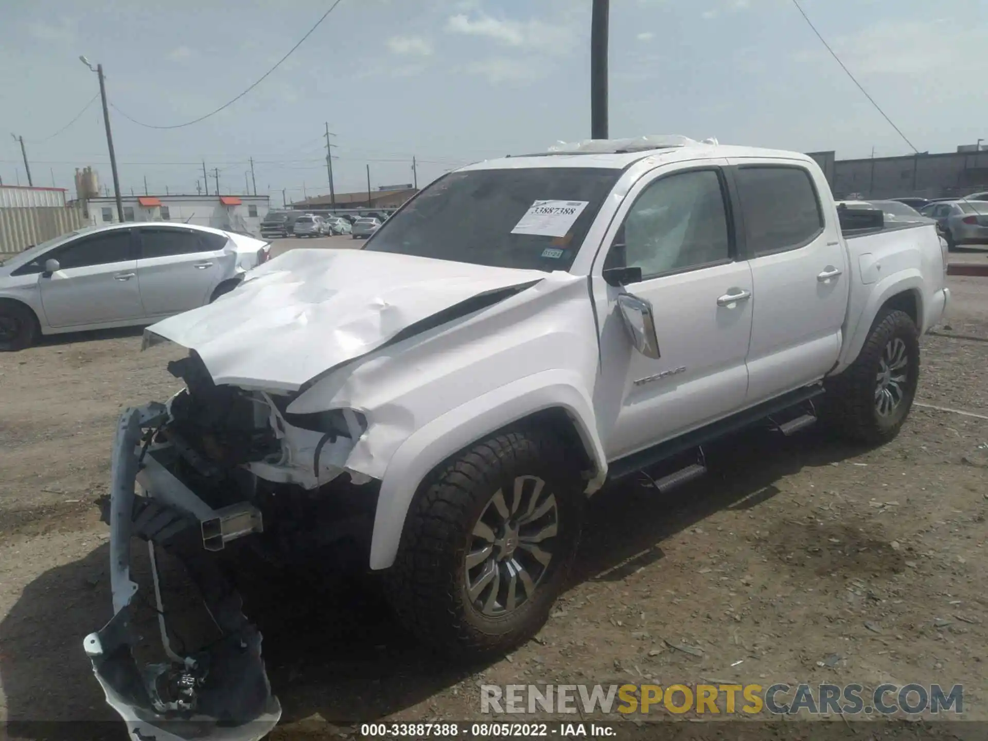 2 Photograph of a damaged car 3TMGZ5AN7NM477380 TOYOTA TACOMA 4WD 2022