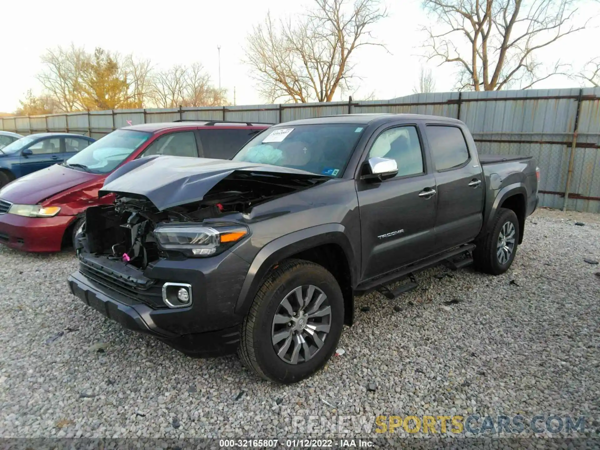 2 Photograph of a damaged car 3TMGZ5ANXNM465448 TOYOTA TACOMA 4WD 2022