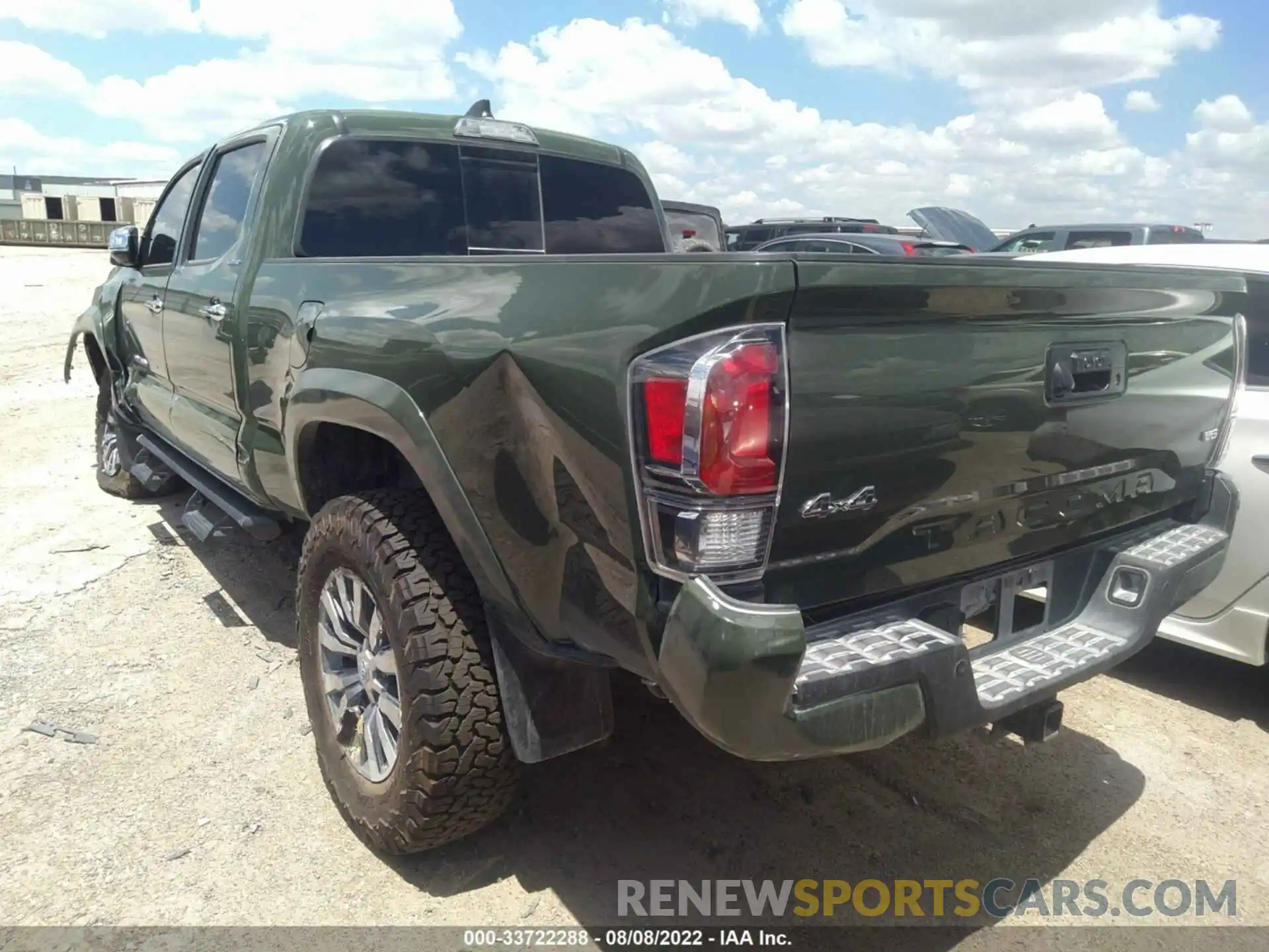 3 Photograph of a damaged car 3TMHZ5BN7NM123796 TOYOTA TACOMA 4WD 2022