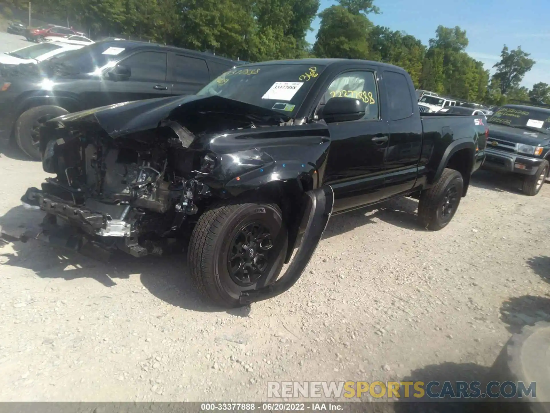 2 Photograph of a damaged car 3TYSX5EN2NT013413 TOYOTA TACOMA 4WD 2022