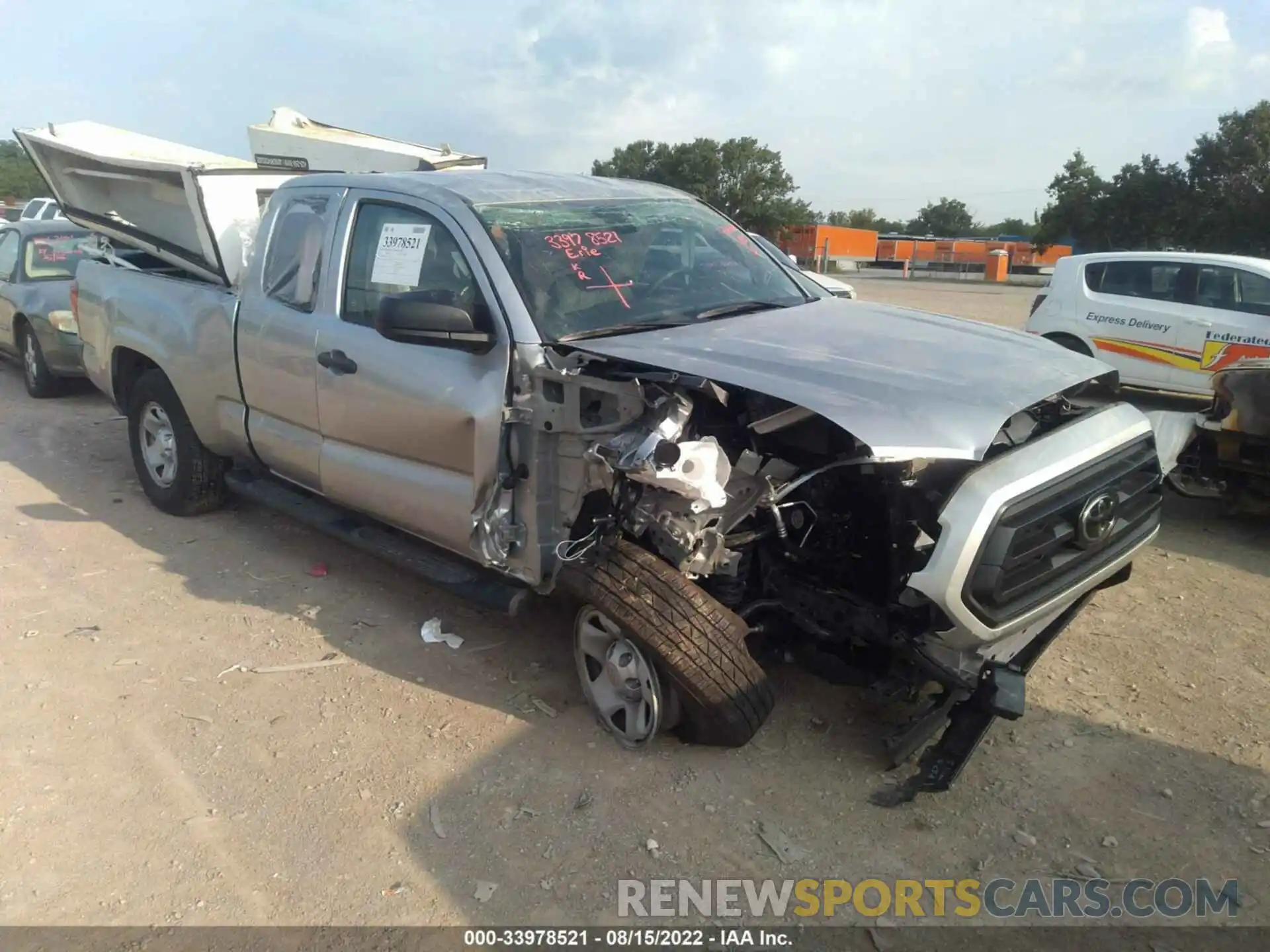 1 Photograph of a damaged car 3TYSX5EN3NT011041 TOYOTA TACOMA 4WD 2022