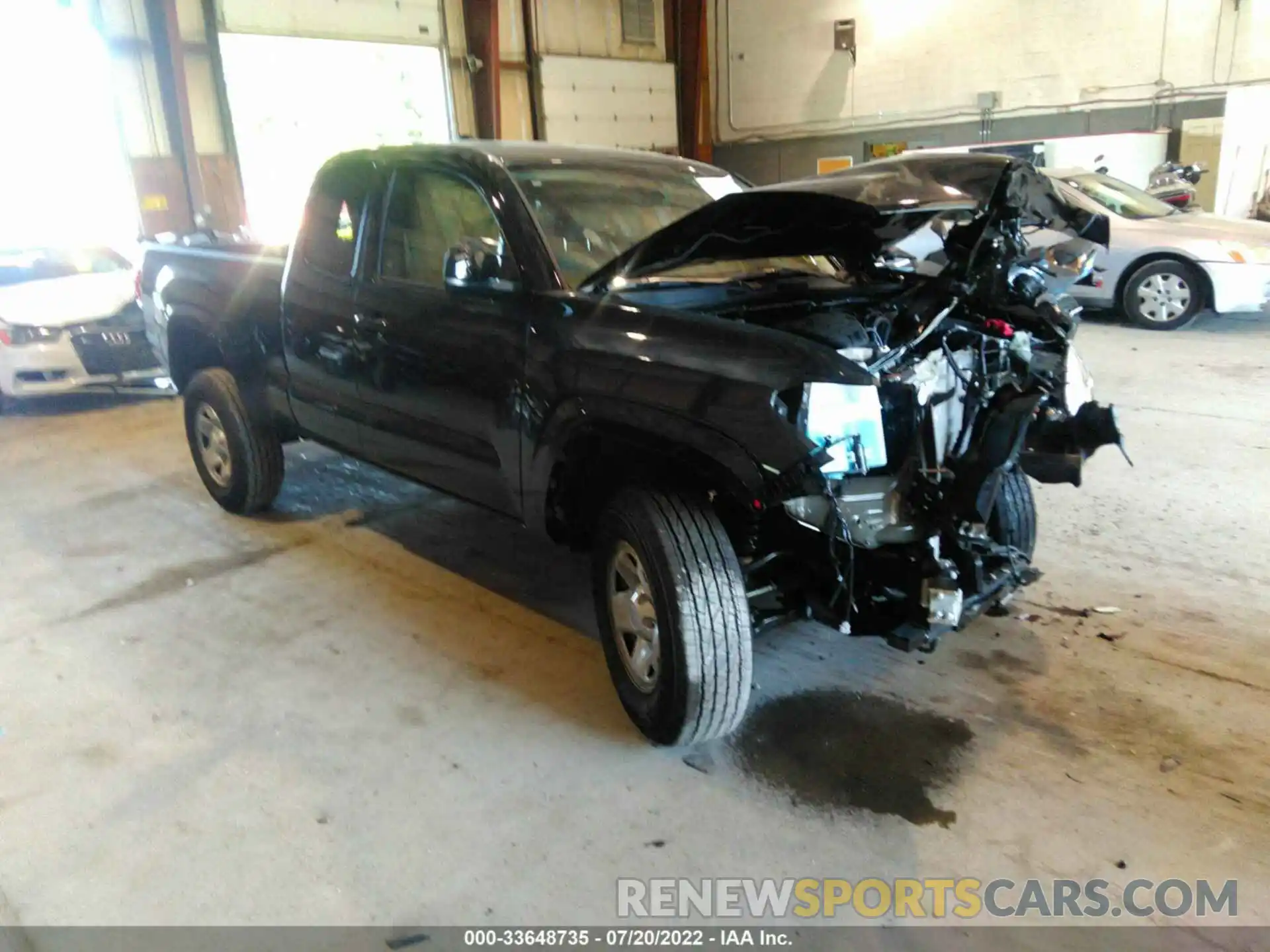 1 Photograph of a damaged car 3TYSX5EN7NT015528 TOYOTA TACOMA 4WD 2022