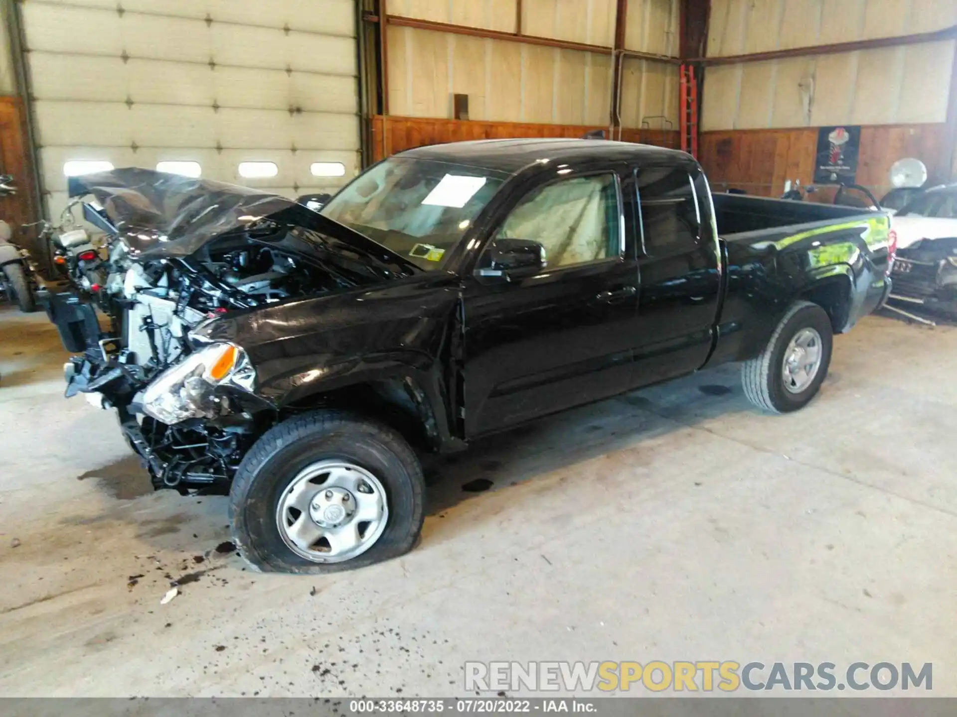 2 Photograph of a damaged car 3TYSX5EN7NT015528 TOYOTA TACOMA 4WD 2022