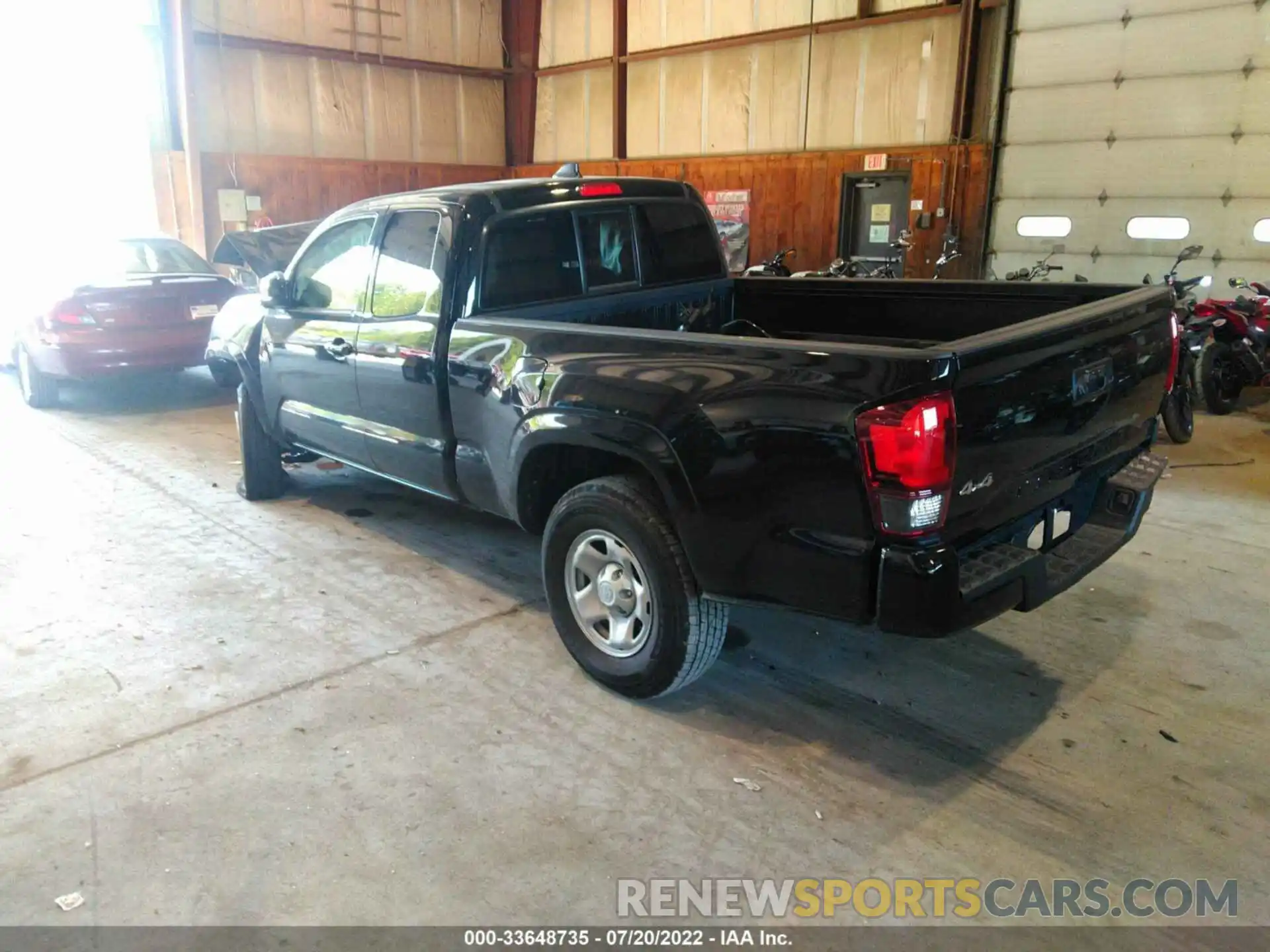 3 Photograph of a damaged car 3TYSX5EN7NT015528 TOYOTA TACOMA 4WD 2022