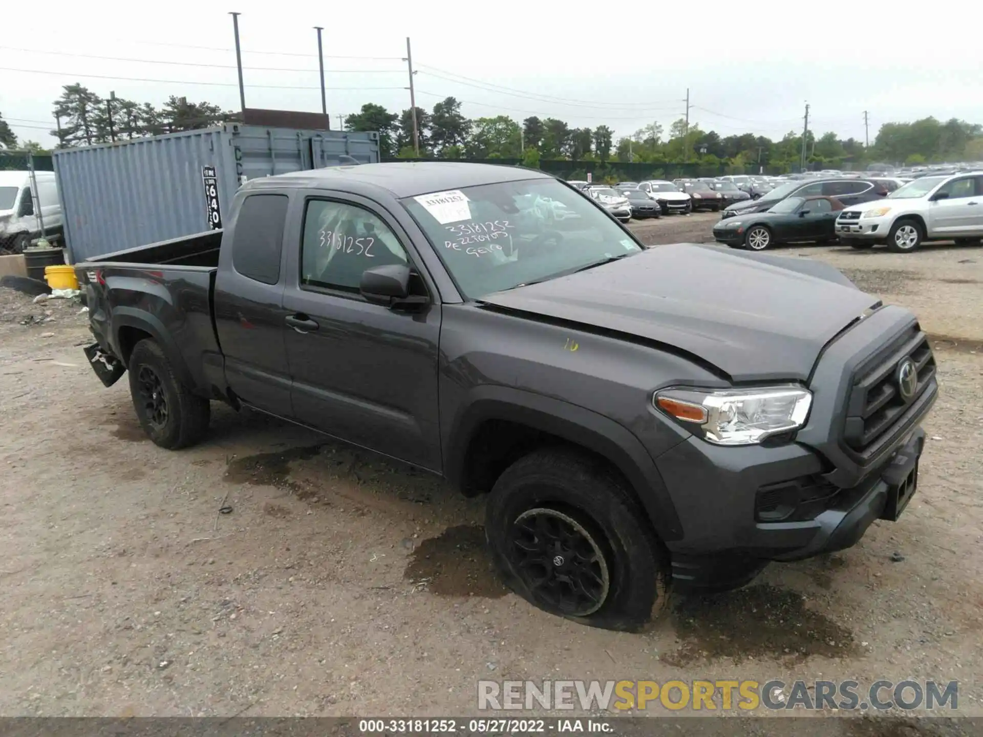 1 Photograph of a damaged car 3TYSX5EN8NT013626 TOYOTA TACOMA 4WD 2022