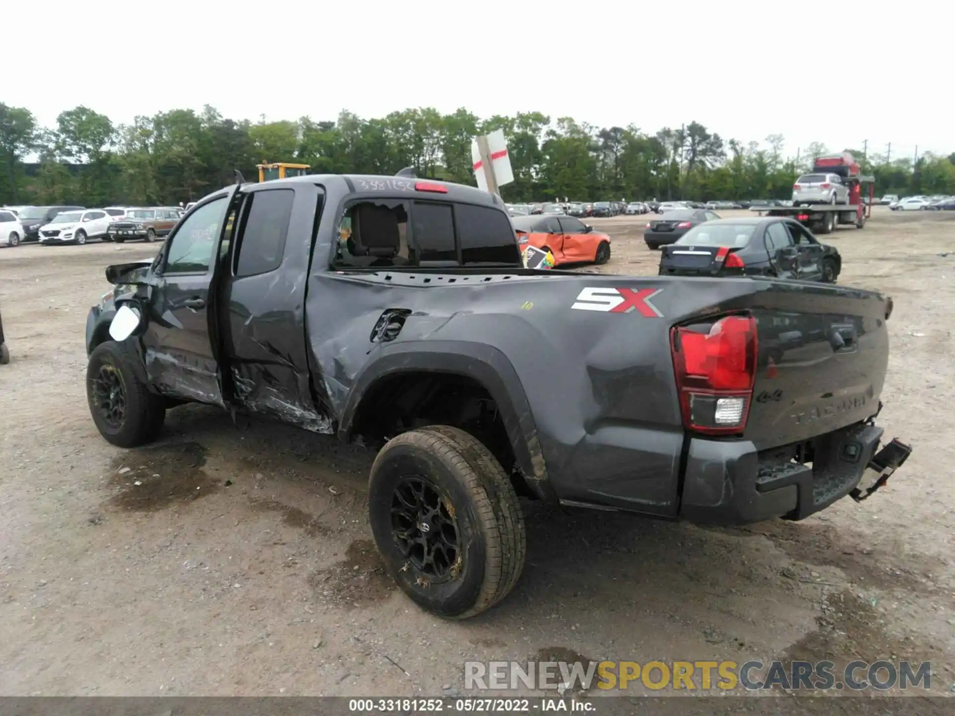 3 Photograph of a damaged car 3TYSX5EN8NT013626 TOYOTA TACOMA 4WD 2022