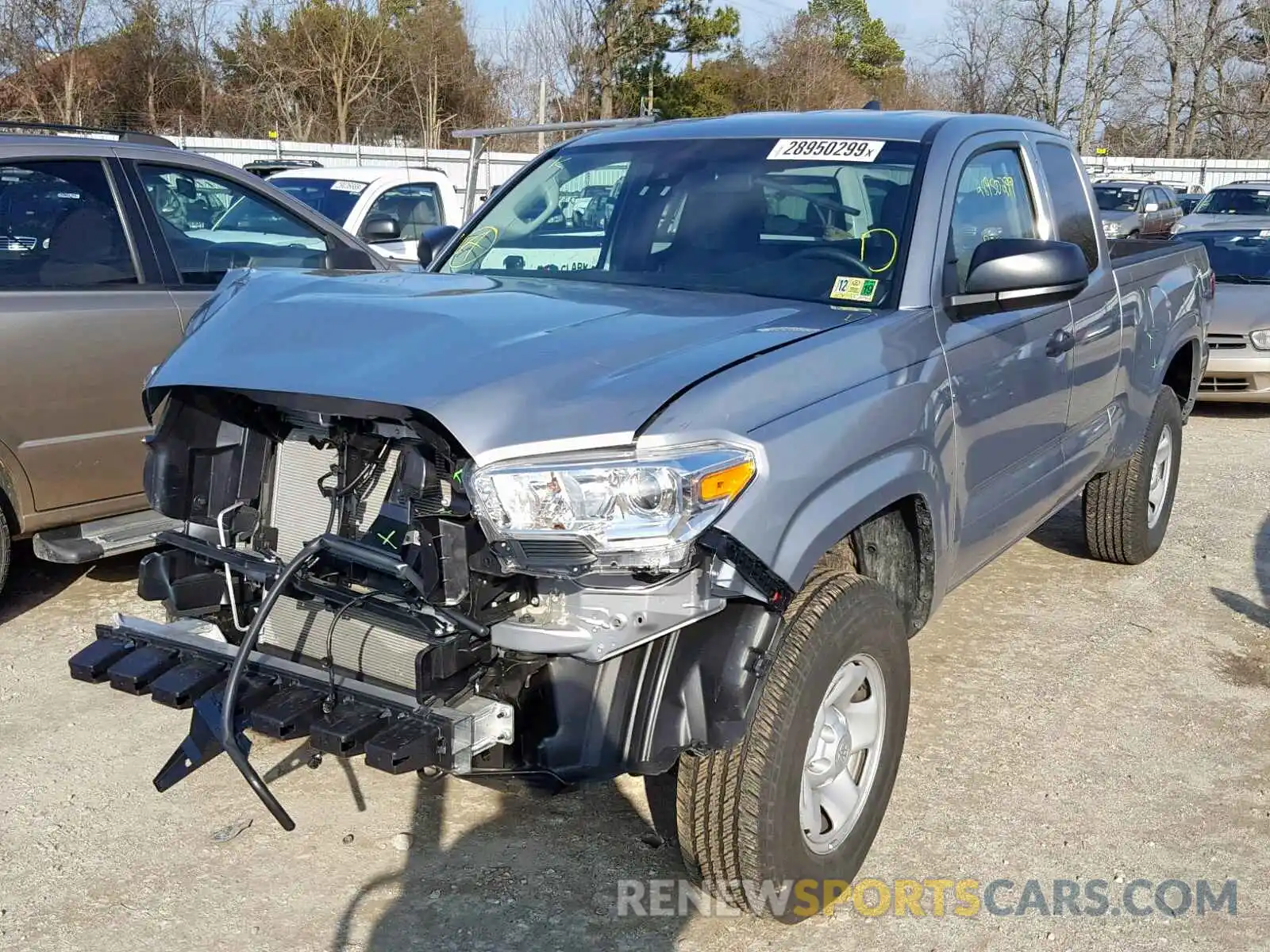 2 Photograph of a damaged car 5TFRX5GN1KX138920 TOYOTA TACOMA ACC 2019